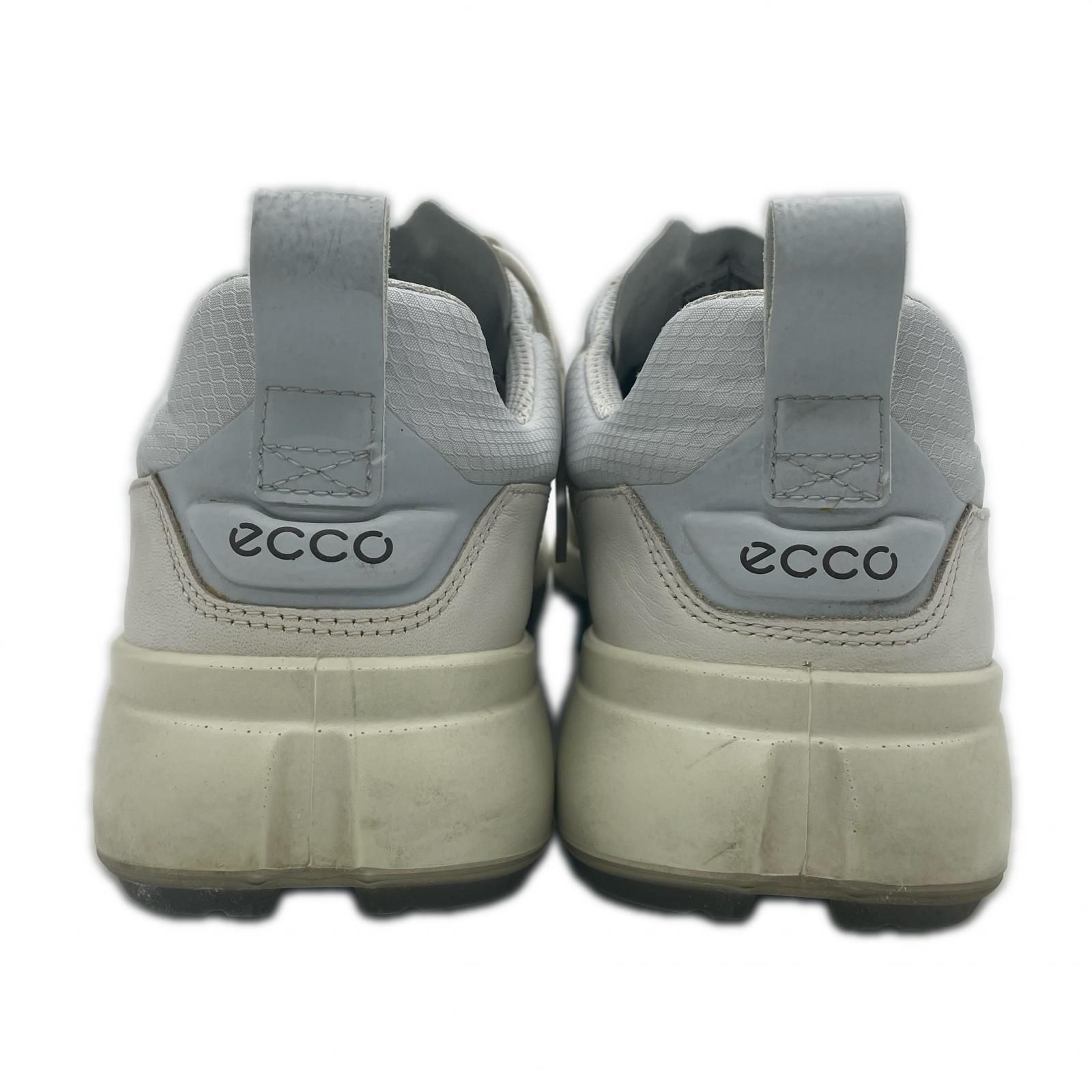 中古 エコー ecco ゴルフシューズ EU44 27.5cm ホワイト Biom H4