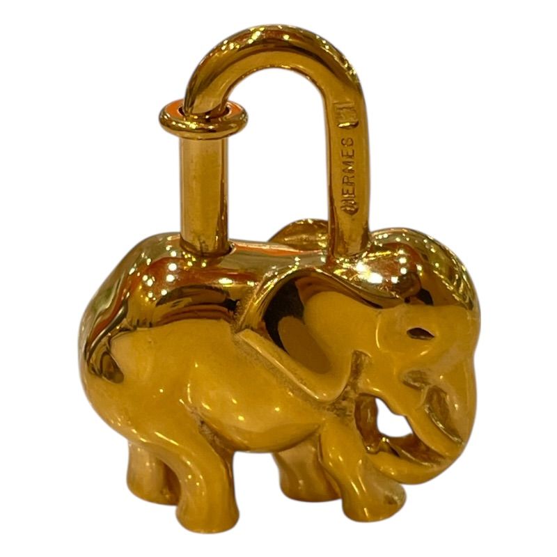 エルメス HERMES エレファントカデナ ゴールド メタル ユニセックス