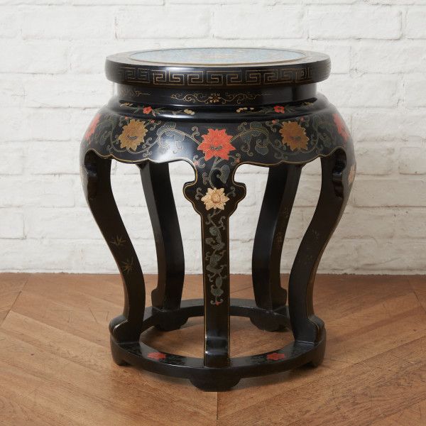 【発送の場合は即購入不可】 中国美術 七宝 天板 高卓 サイドテーブル 高さ545mm 木彫刻 猫脚 花台 飾り台 置台 香炉台 装飾 時代 唐物 木工芸 クラシック 87729 中国美術 七宝 天板 高卓 サイドテーブル 高さ545mm 木彫刻 猫脚 花台