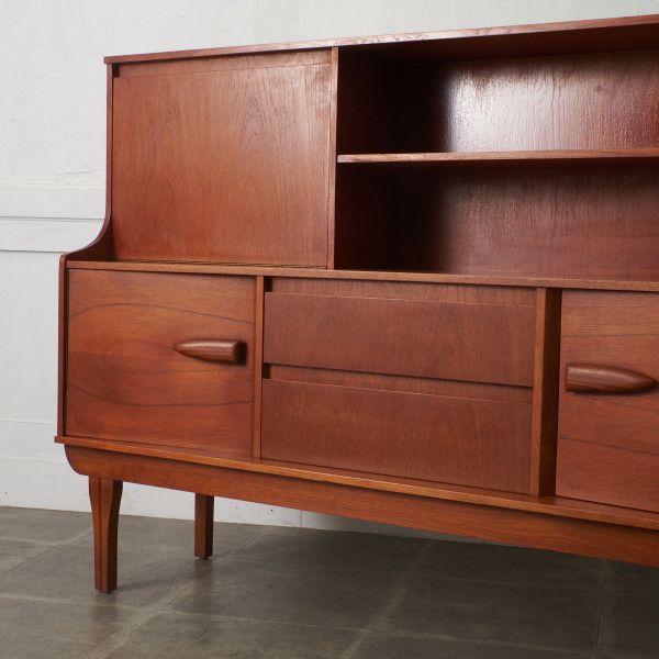 Jentique ハイサイドボード ヴィンテージ チーク 英国 ジェンティーク