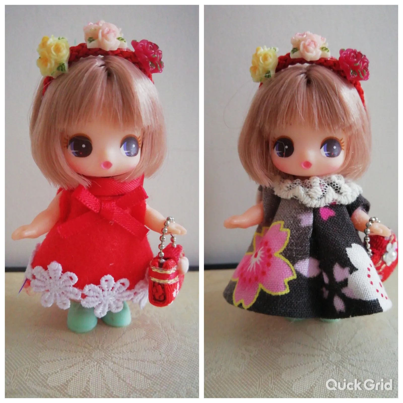 リカちゃん ぷちリカちゃん洋服2枚と髪飾り1つ 着せ替え