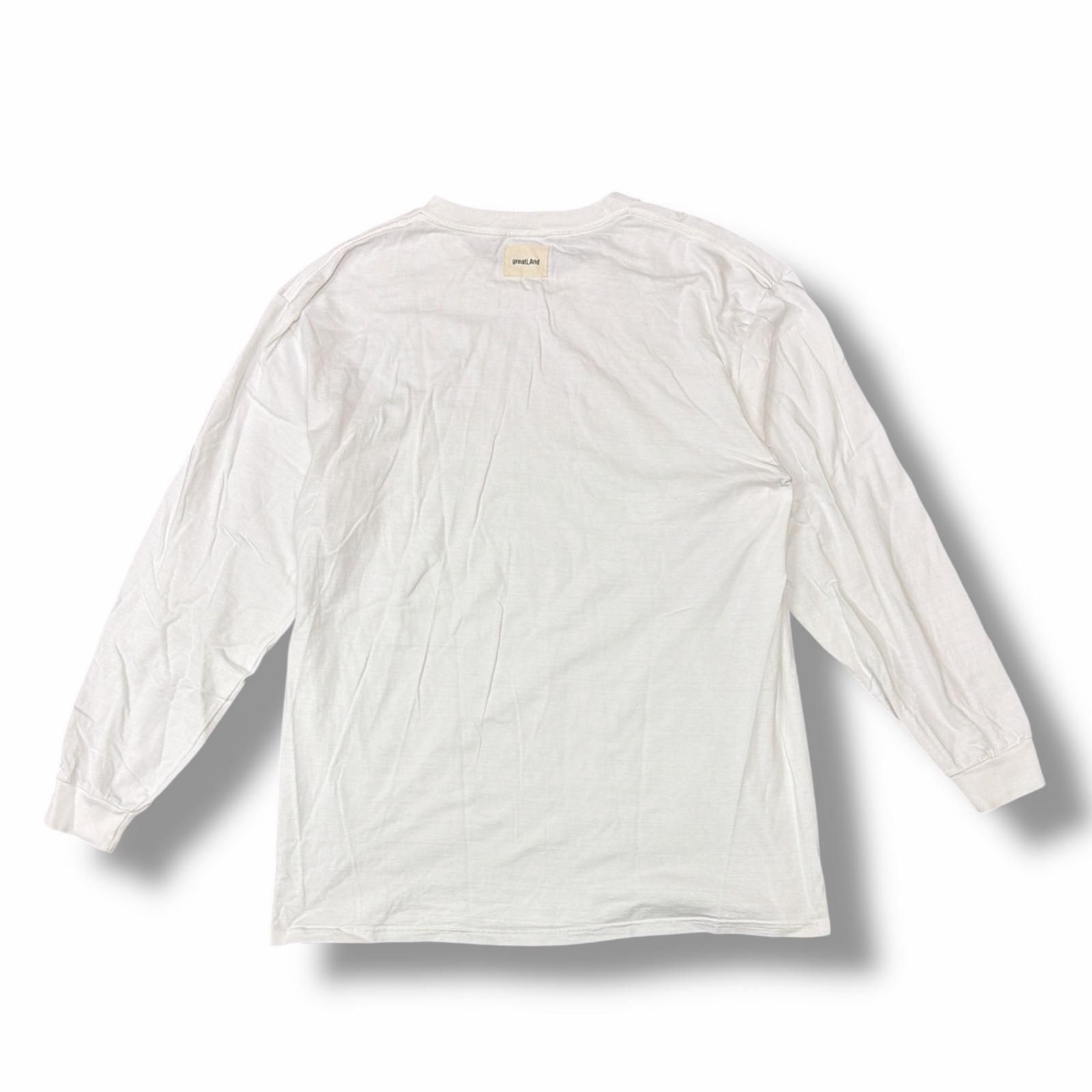 greatLAnd ONEITA EXCLUSIVE L/S PACK TEE WHITE 長袖Tシャツ