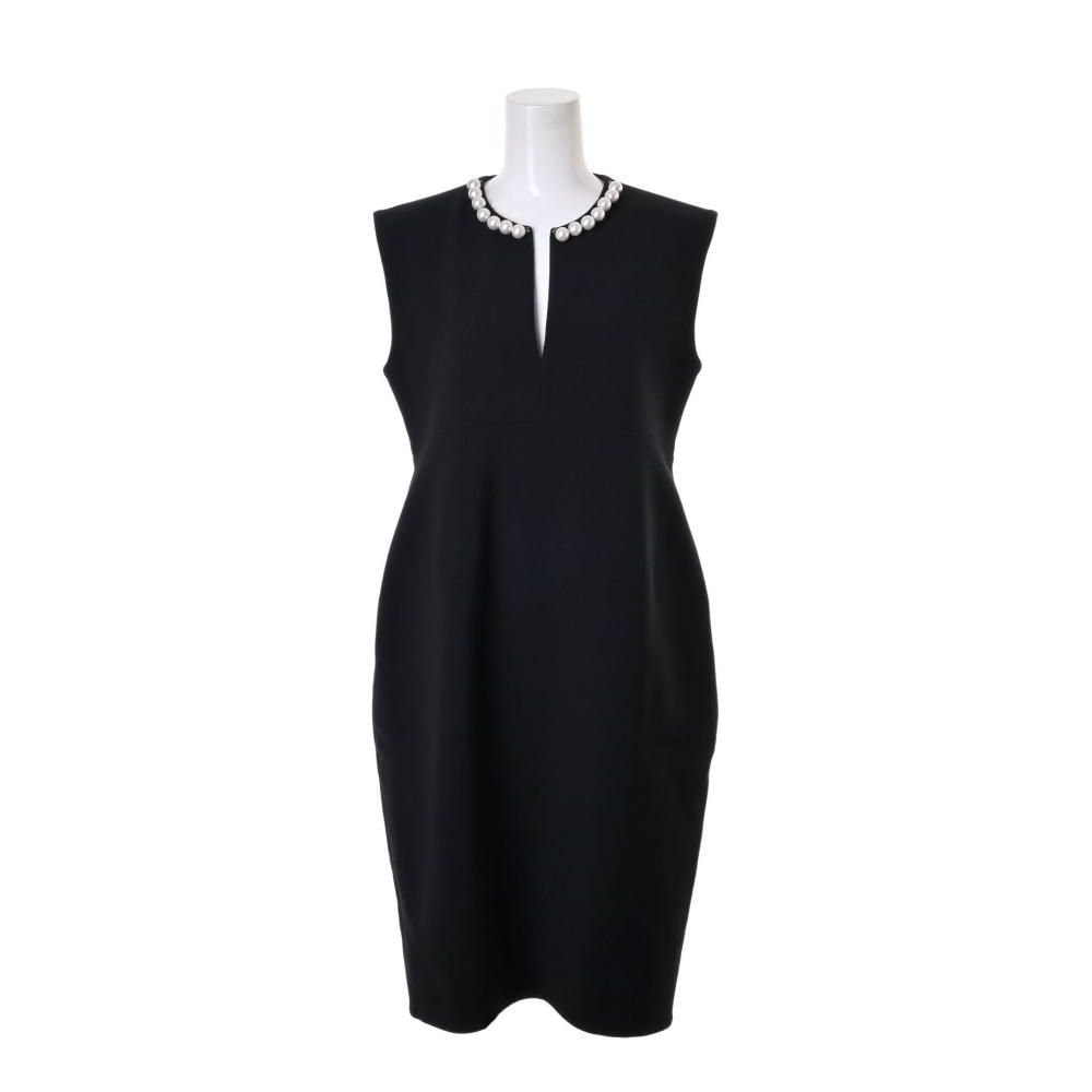 YOKO CHAN パール装飾 スリットネック ノースリーブ ワンピース - メルカリ