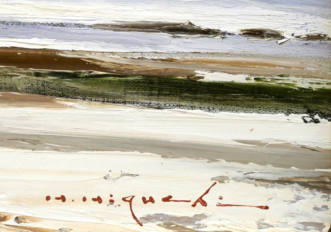 樋口 洋「雪の東京駅」油絵・F8号 日展理事 示現会理事長 「一枚の絵