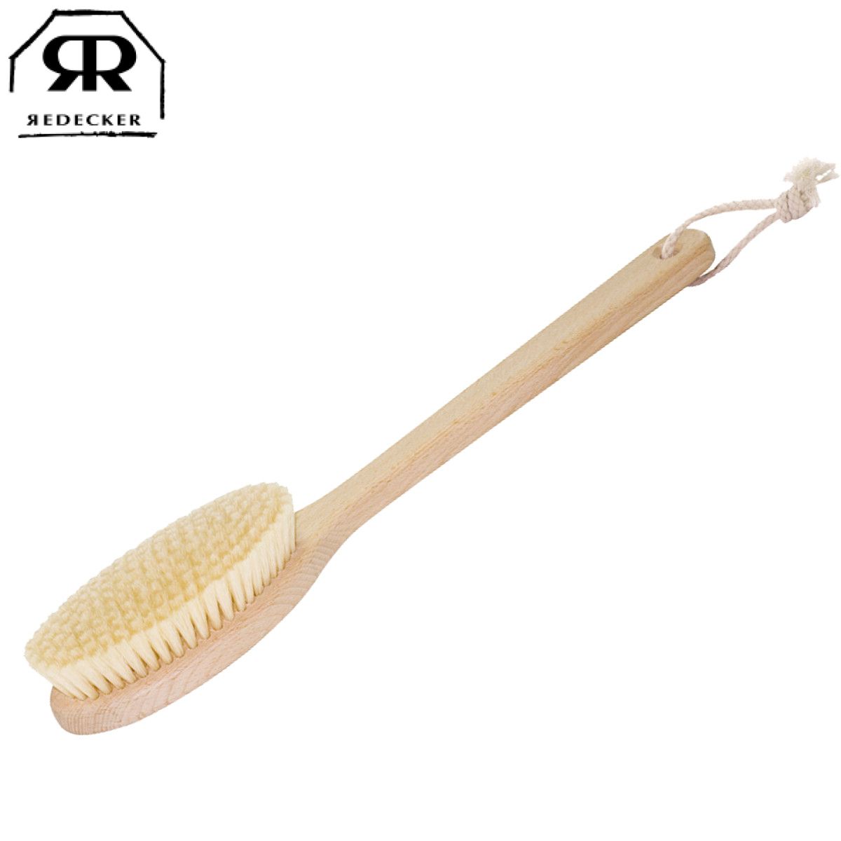 バスブラシ レデッカー 50cm 豚毛 （ ブラシ かため 背中 お風呂 入浴 木製 REDECKER 天然木 バス シャワー 身体洗い ロング ループ付 ）)