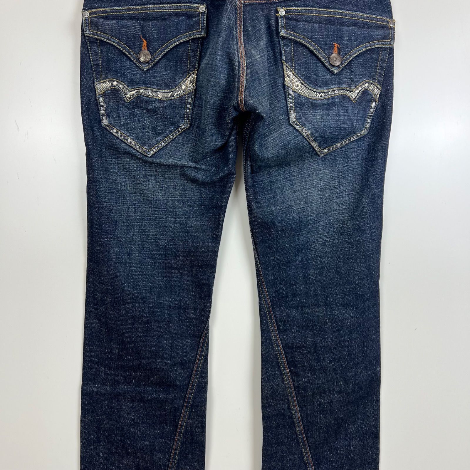 NICOLE CLUB FOR MEN y2k archive Python loose denim pants 44 S