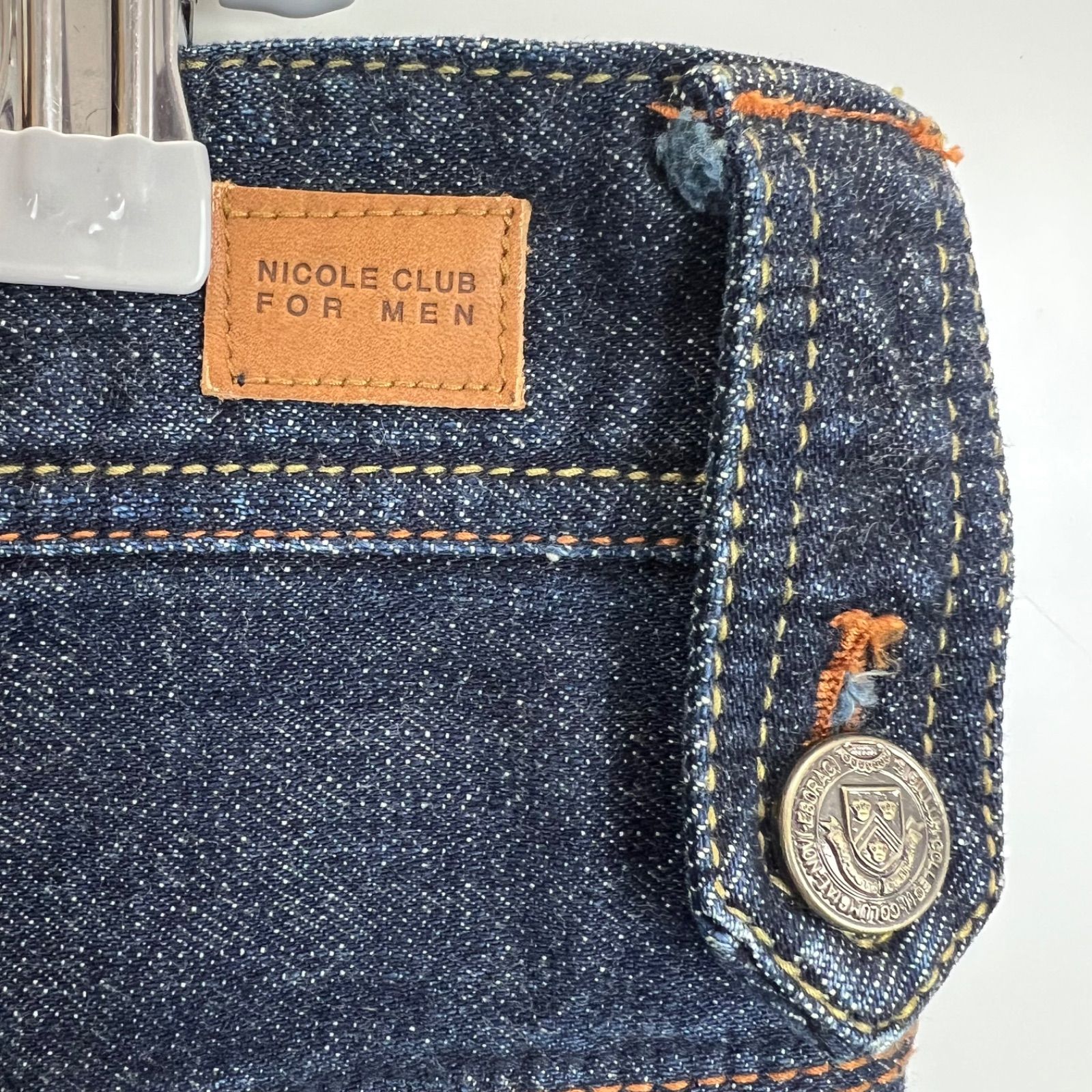 NICOLE CLUB FOR MEN y2k archive Python loose denim pants 44 S 