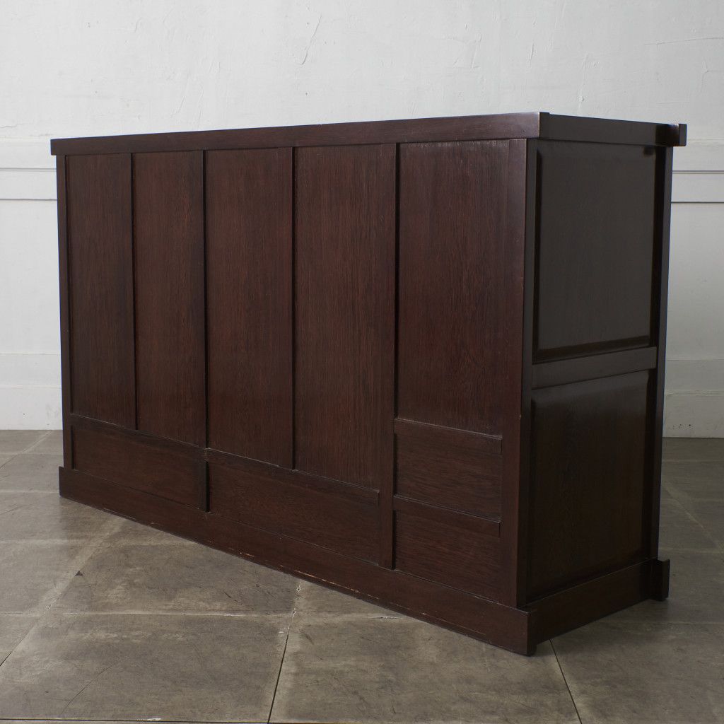 鉄刀木 タガヤサン 水屋箪笥 サイドボード 茶箪笥 引き戸 食器棚