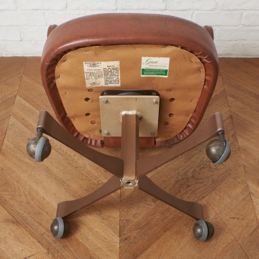 アメリカ Gasser ヴィンテージ デスクチェア 回転 チェア 椅子