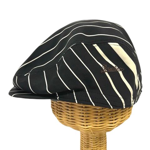 ボルサリーノ Borsalino 帽子 日本製 キャスケット ストライプ ロゴ