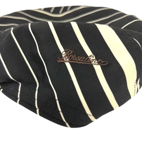 ボルサリーノ Borsalino 帽子 日本製 キャスケット ストライプ ロゴ