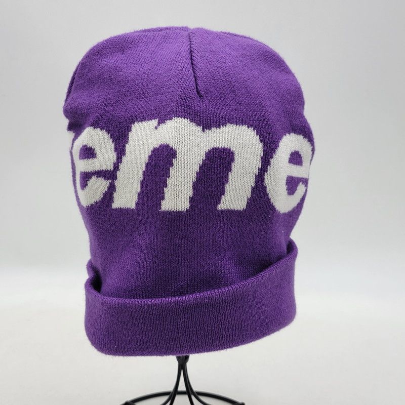 【中古品】Supreme シュプリーム BIG LOGO BEANIE ビッグ ロゴ ビーニー ニット帽 帽子 【185-260223-as-19-izu】