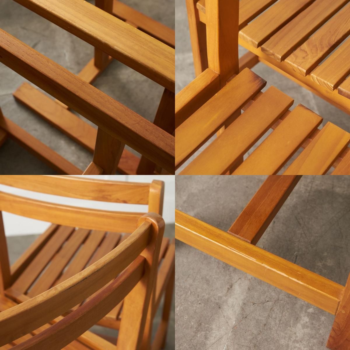 送料別売】5点セット SCANTEAK チーク材 ダイニングテーブル