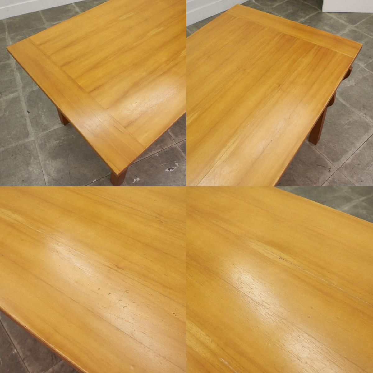 送料別売】5点セット SCANTEAK チーク材 ダイニングテーブル