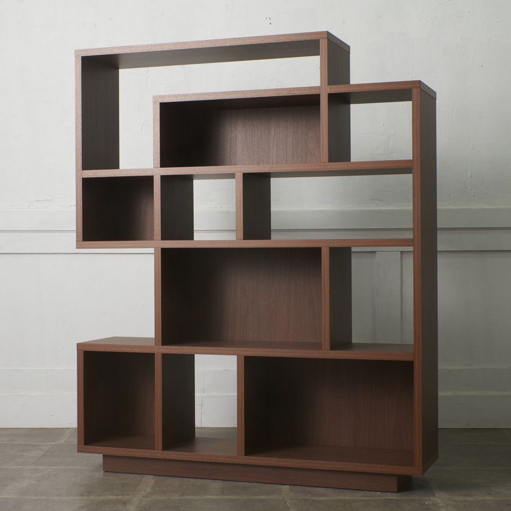 LEGNATEC ソーロ 120 パーティション ウォールナット 飾り棚 本棚