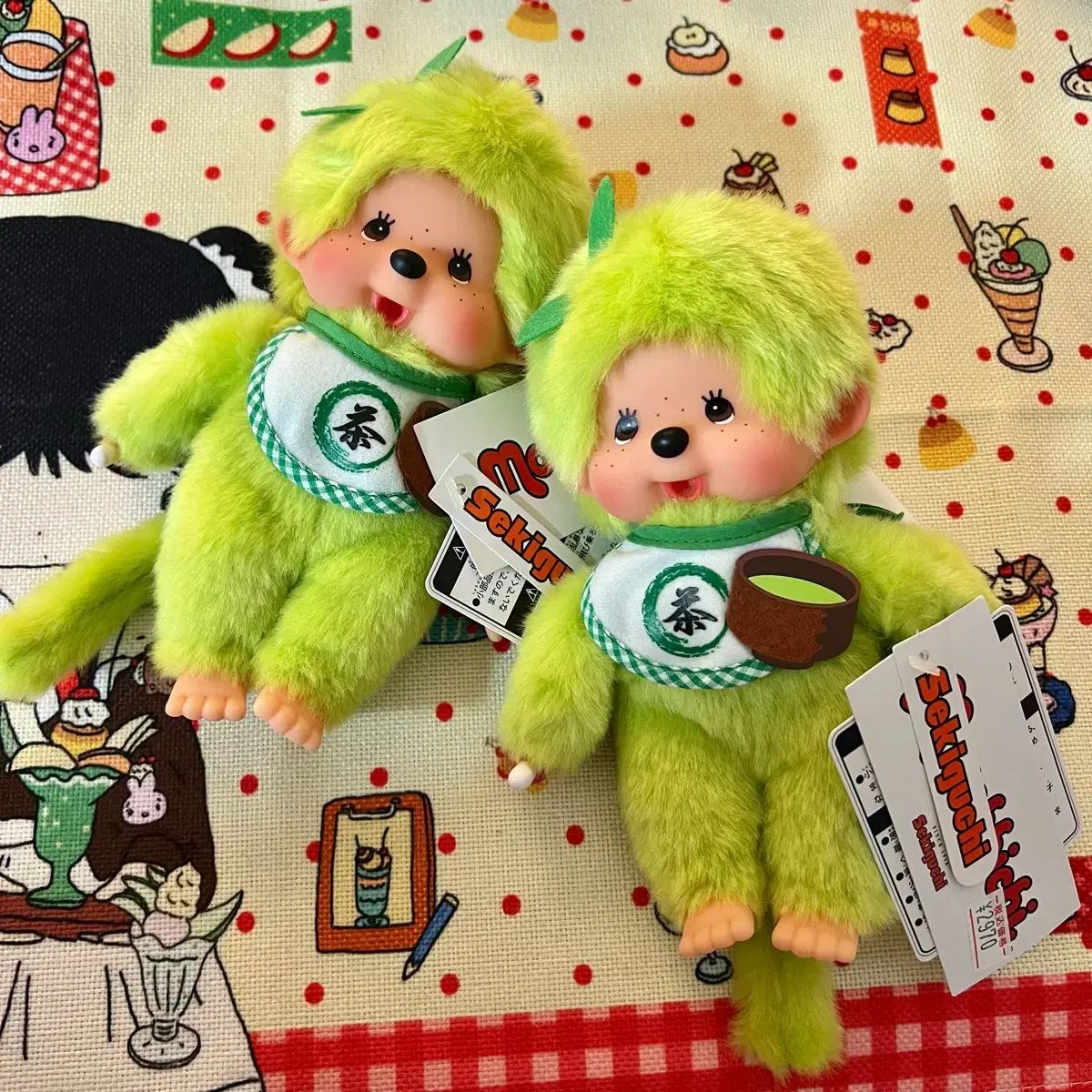 抹茶緑茶モンチッチ S ぬいぐるみ 正規品 タグ付き - メルカリ