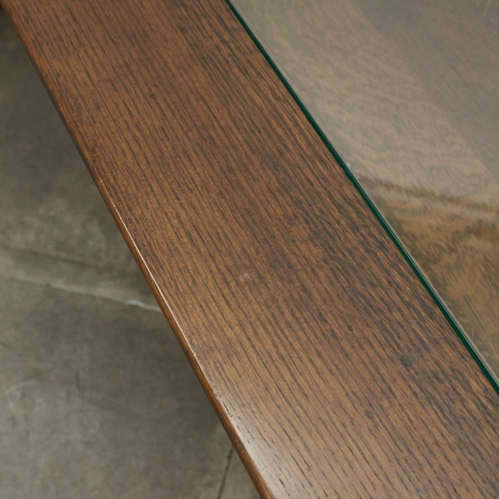 karimoku リビングテーブル TU4760 センターテーブル ガラス オーク