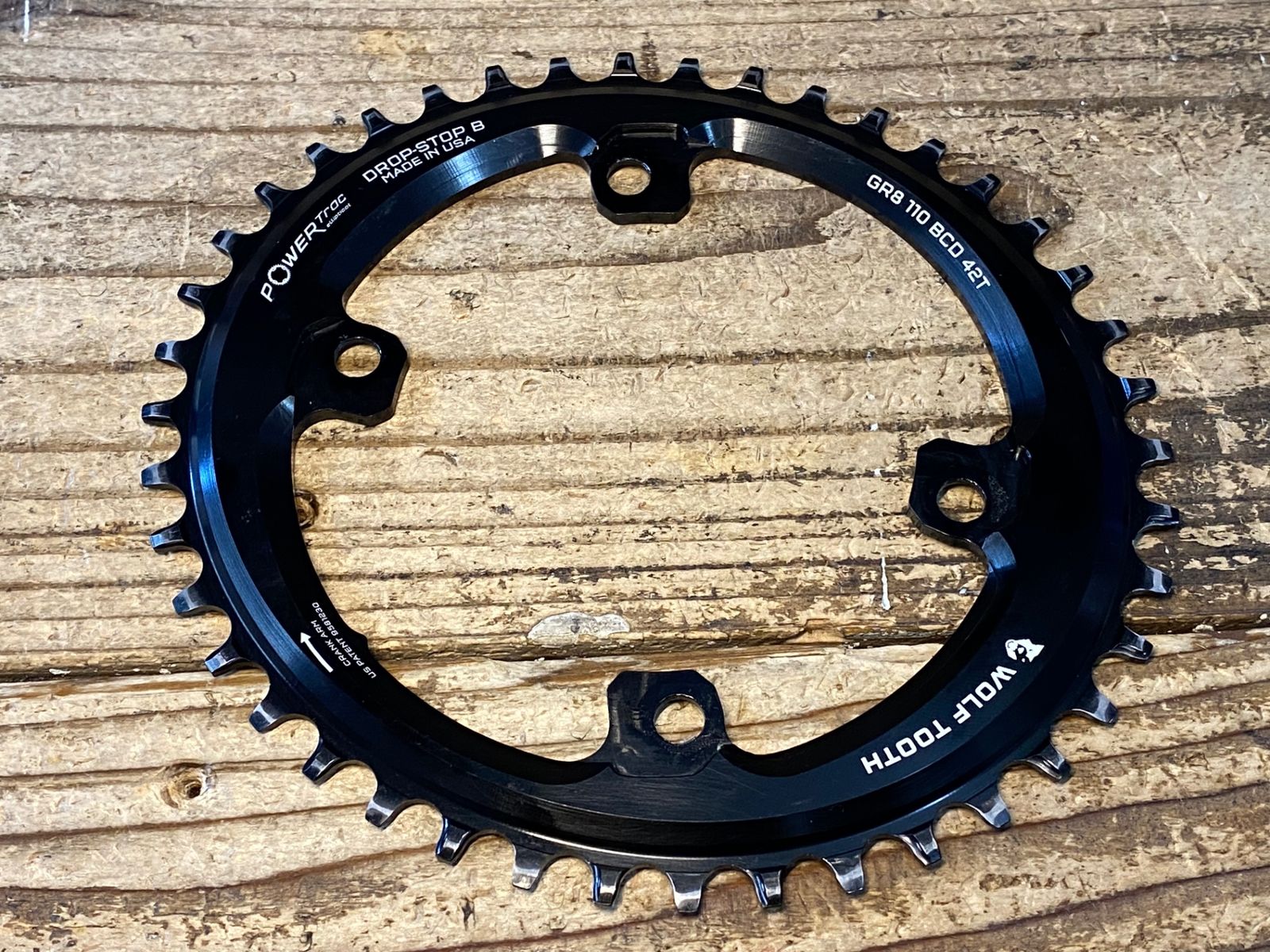 JW821 ウルフトゥース WOLFTOOTH DROP-STOP B 楕円 チェーンリング 42T 
