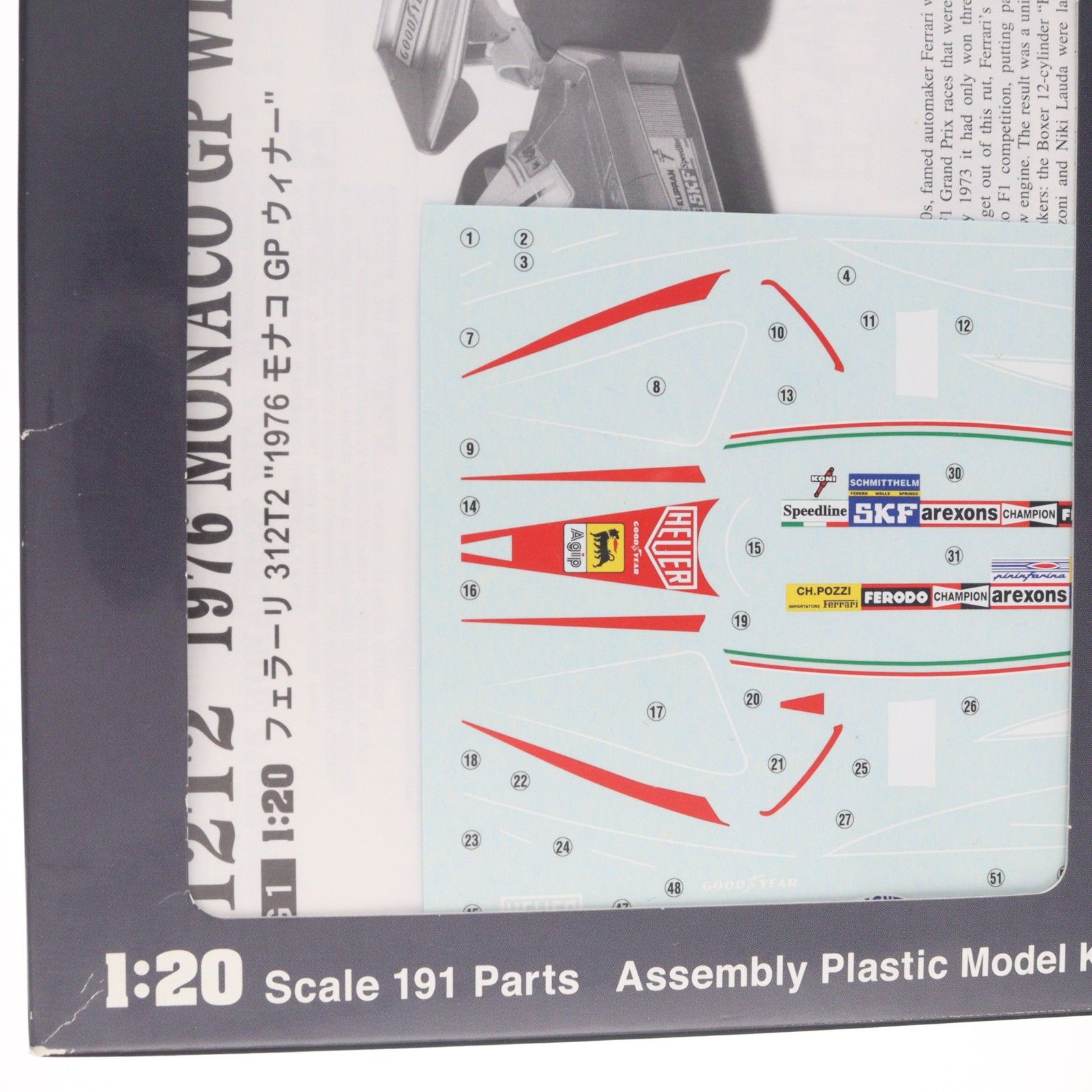 1/20 フェラーリ 312T2 『1976 モナコ GP ウィナー』 プラモデル(FG-1