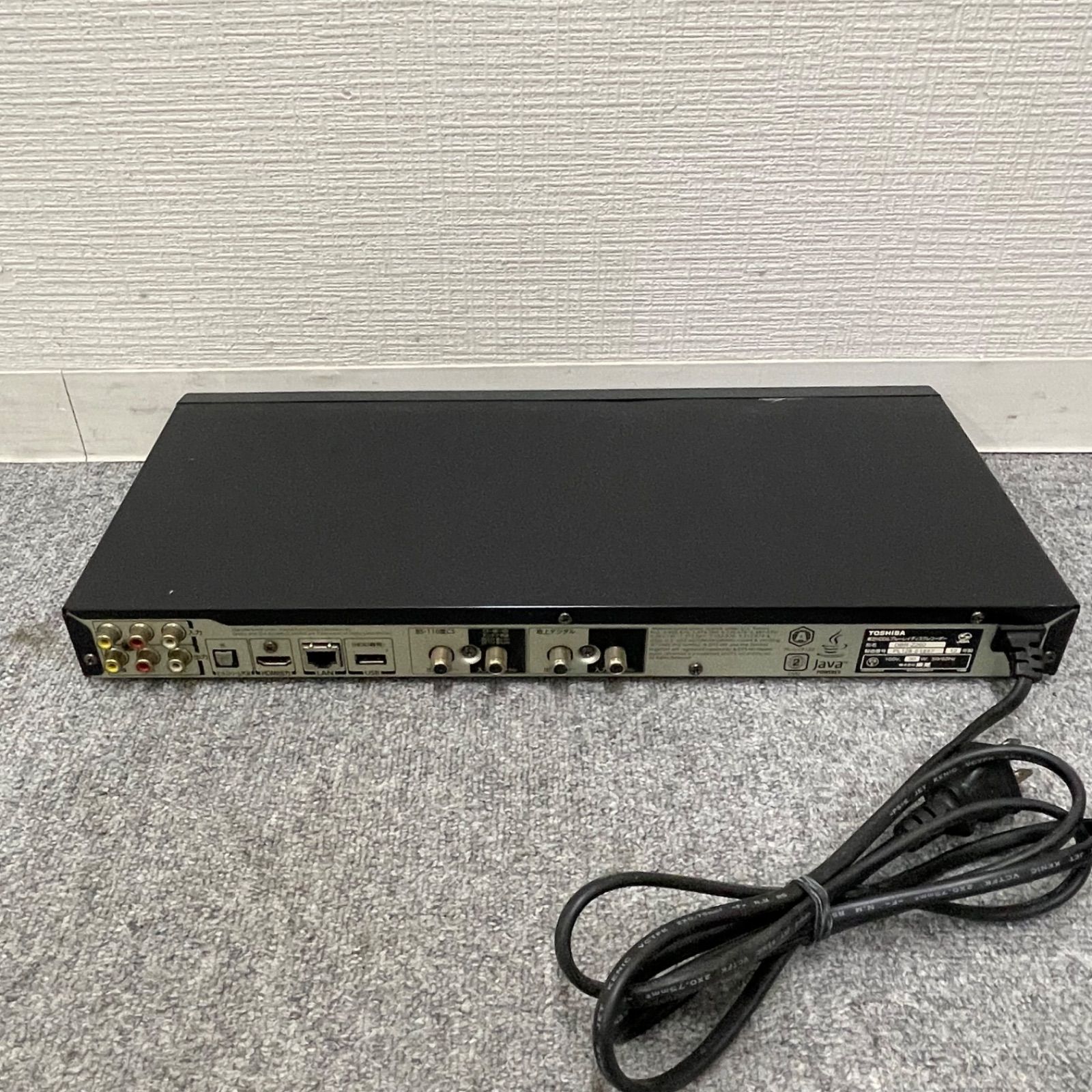 NPA】ジャンク 2012年製 TOSHIBA REGZA 東芝 レグザ ブルーレイ