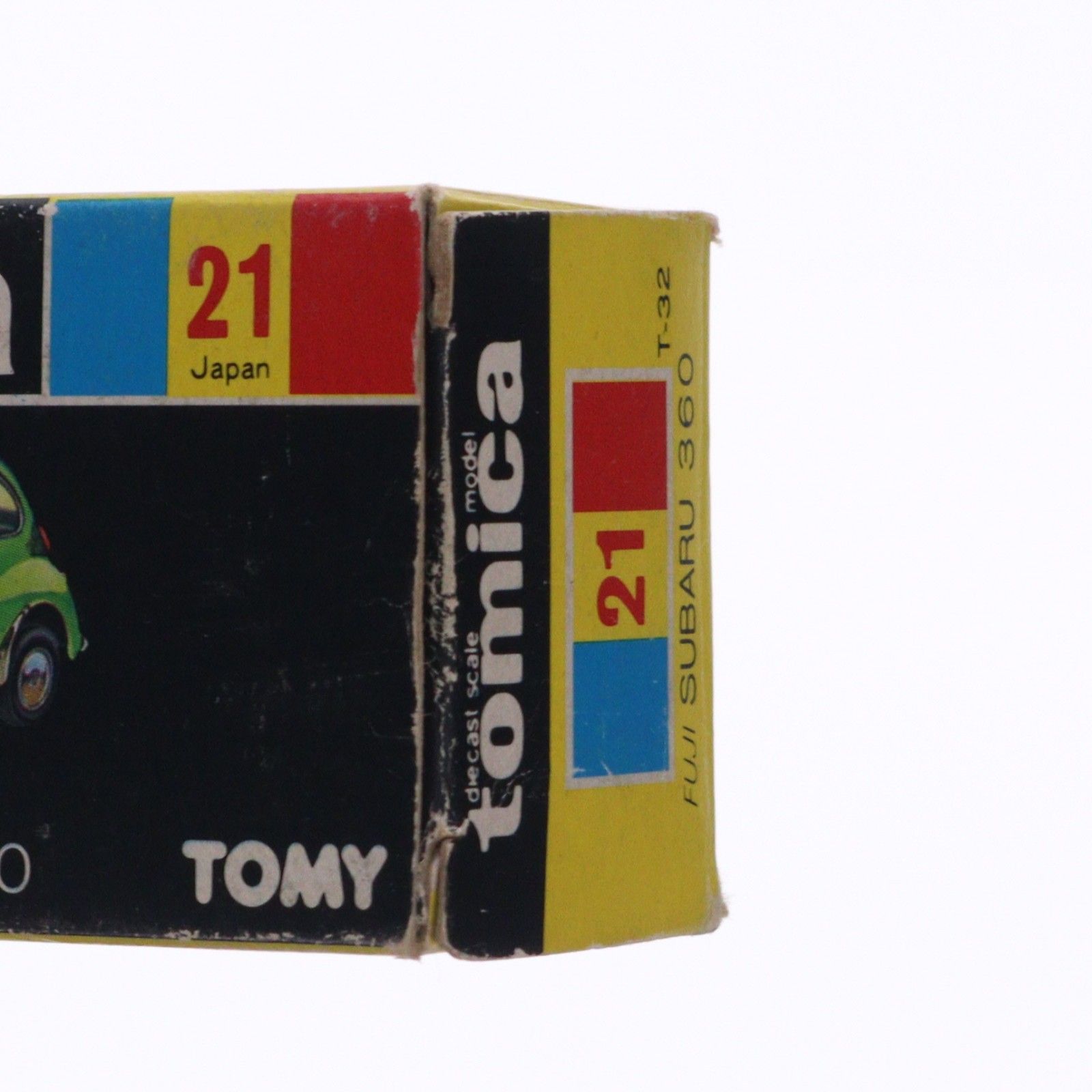 トミカ No.21 1/50 富士重工 スバル 360(イエロー×レッド/黒箱/日本製