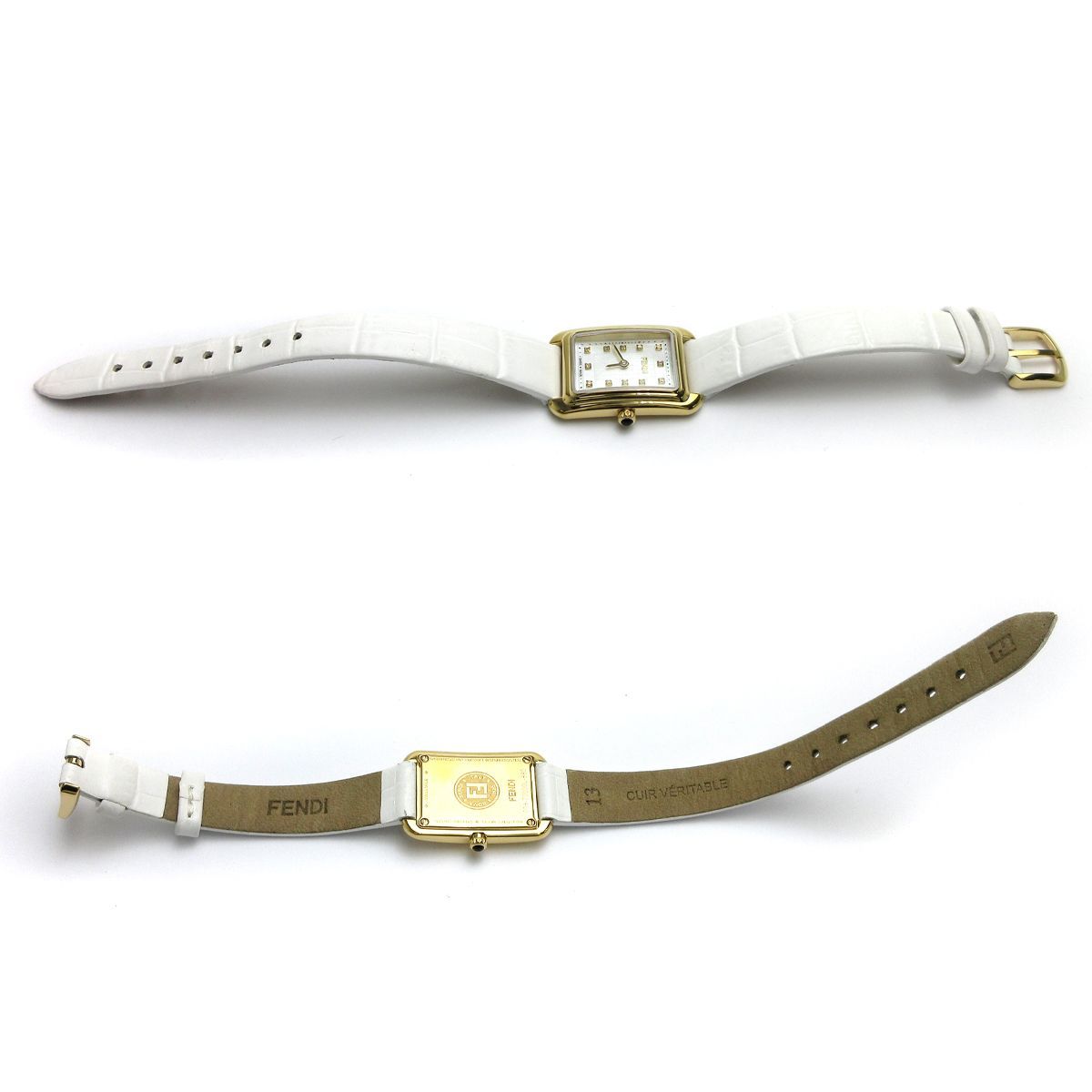 フェンディ FENDI クラシコ レクタンギュラー レディース ゴールド