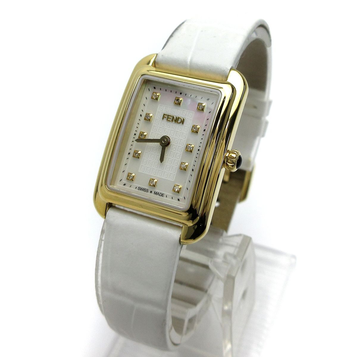 フェンディ FENDI クラシコ レクタンギュラー レディース ゴールド