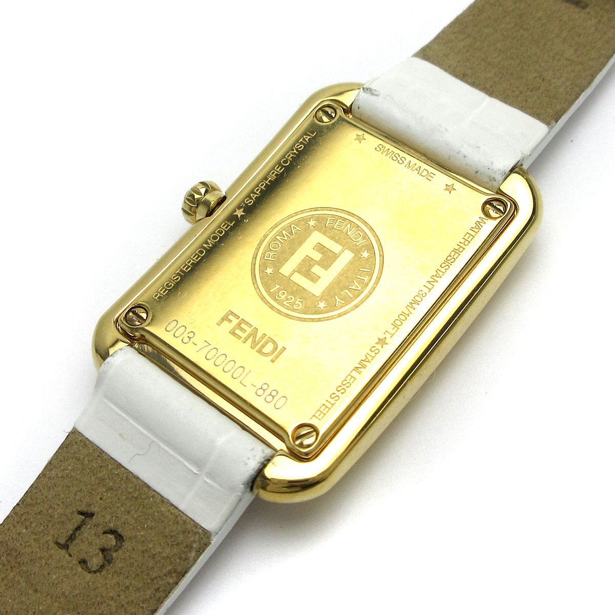 フェンディ FENDI クラシコ レクタンギュラー レディース ゴールド