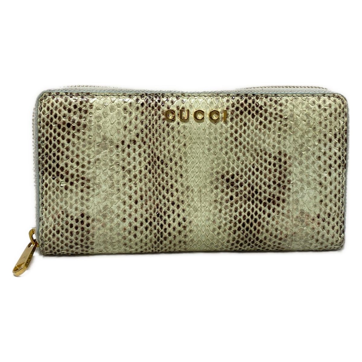 GUCCI(グッチ) 長財布 スクリプト パイソン ジップアラウンド 