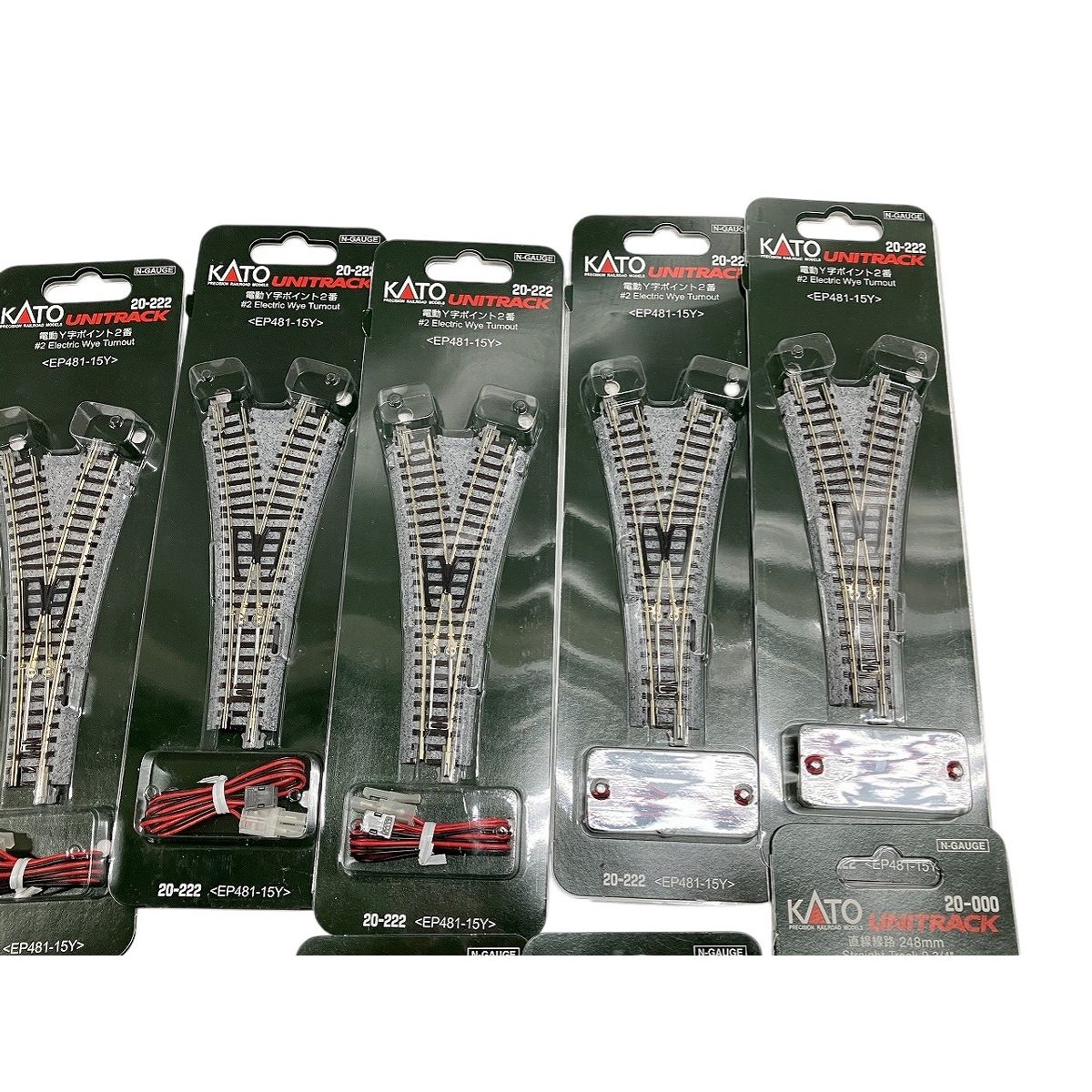 KATO 20-160 ほか 直線 曲線 線路 電動Y字ポイント2番 おまとめ 鉄道