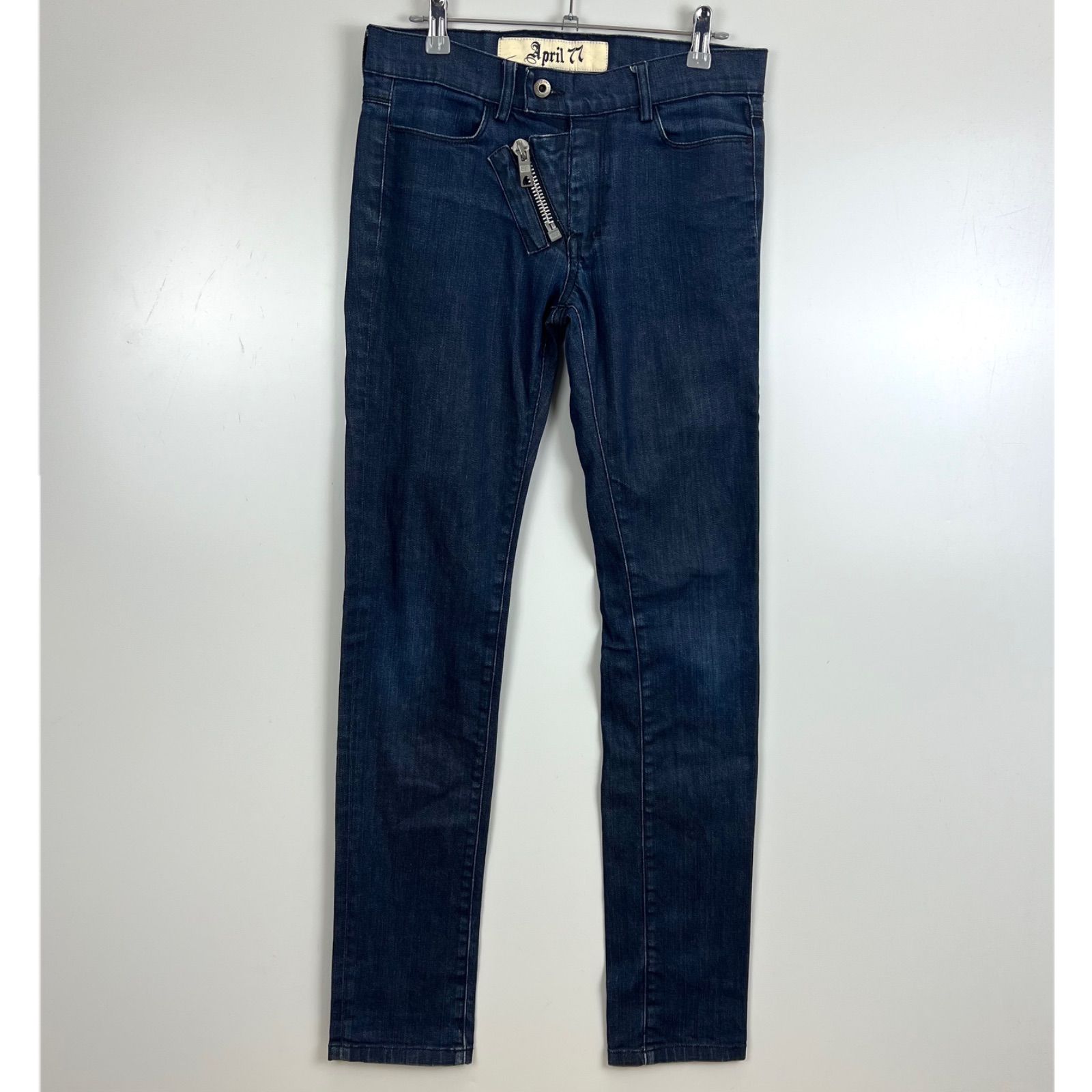 April77 PUNK archive JOHNNY many zip skinny denim pants 27 
