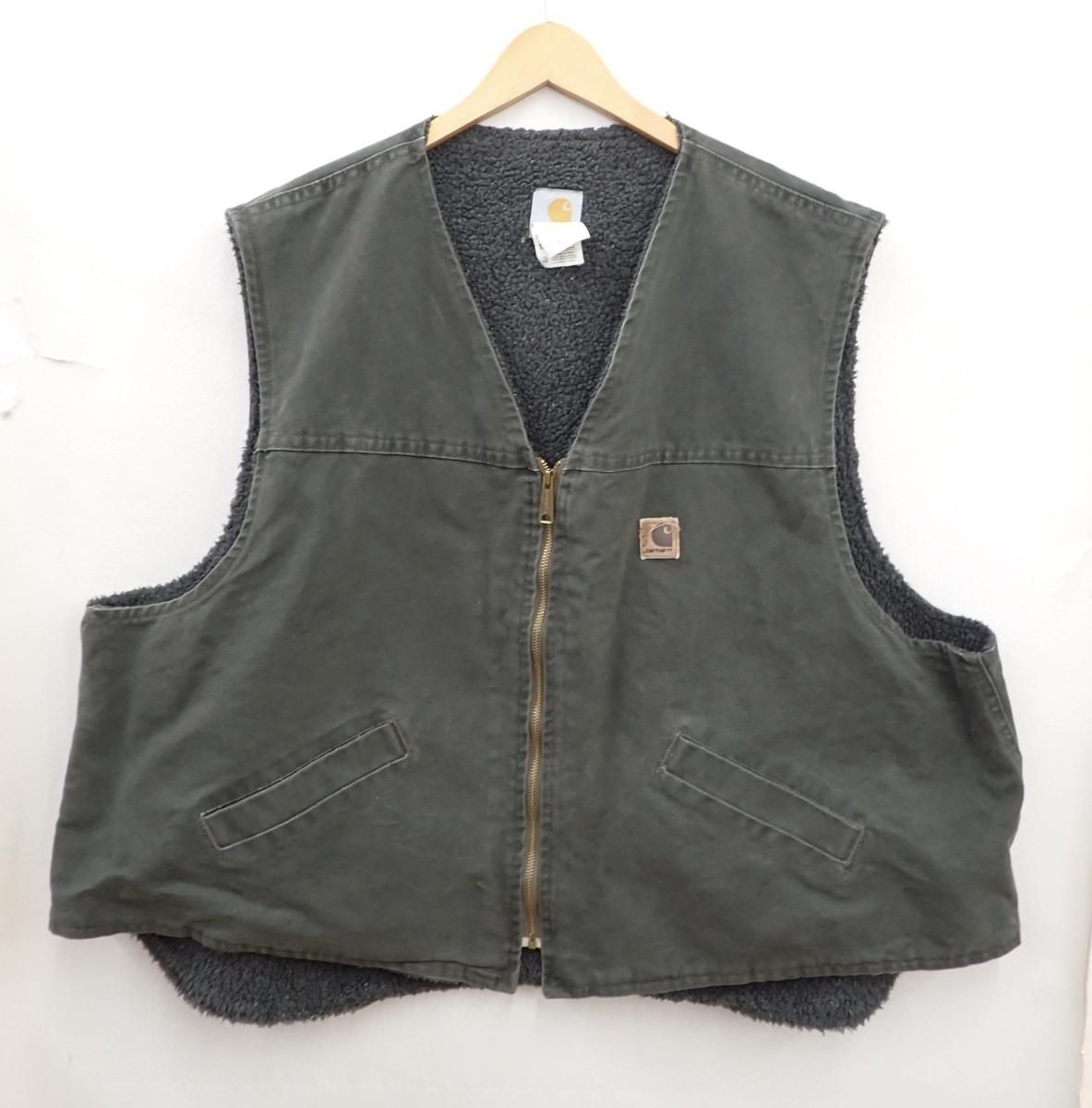 ☆4687☆Carhartt カーハート 裏ボア ダックベスト USA製 03年 4XL