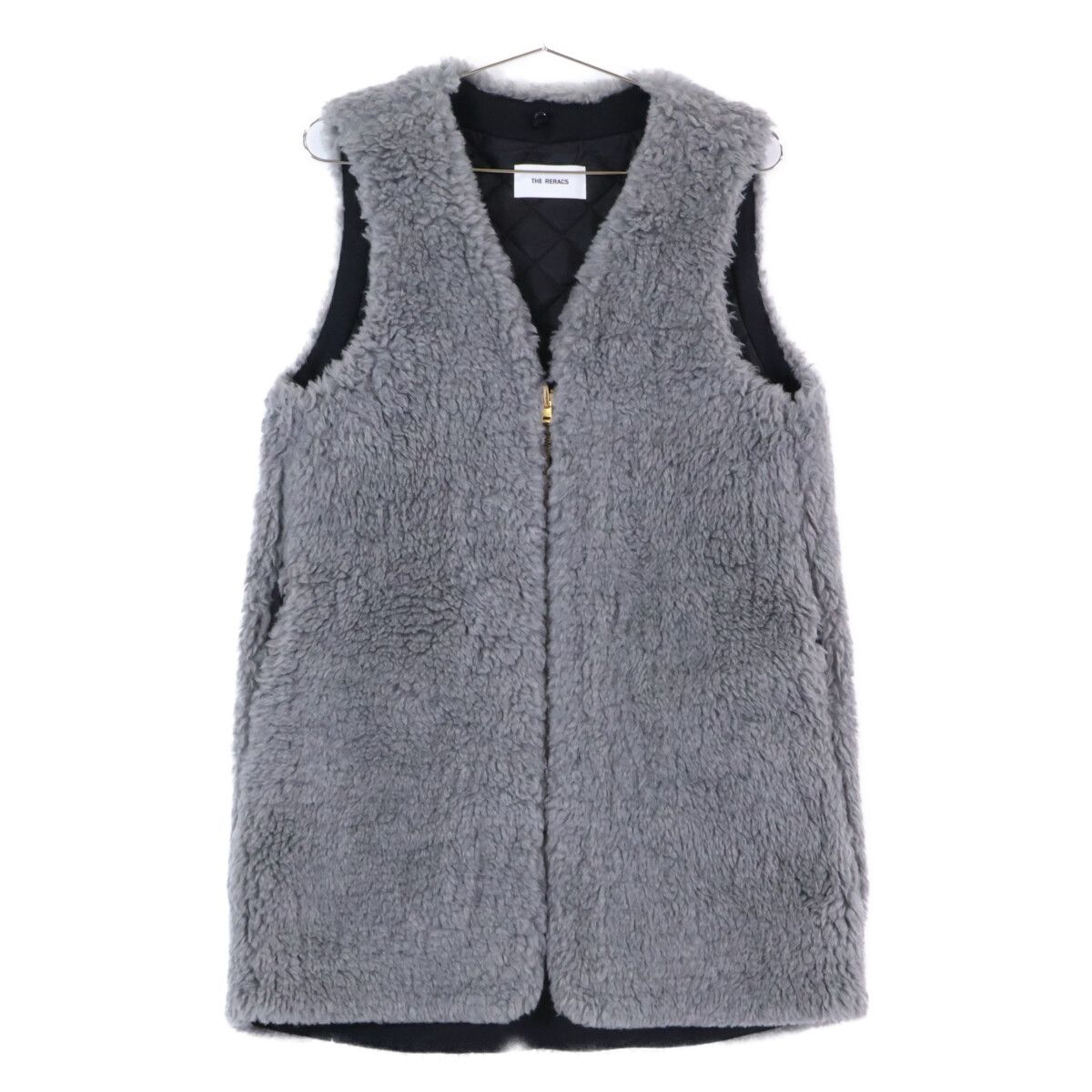 THE RERACS ザ・リラクス 23AW-RECT-134L-UASP-J ｸﾞﾚｰ ﾎﾞｱ ﾍﾞｽﾄ F