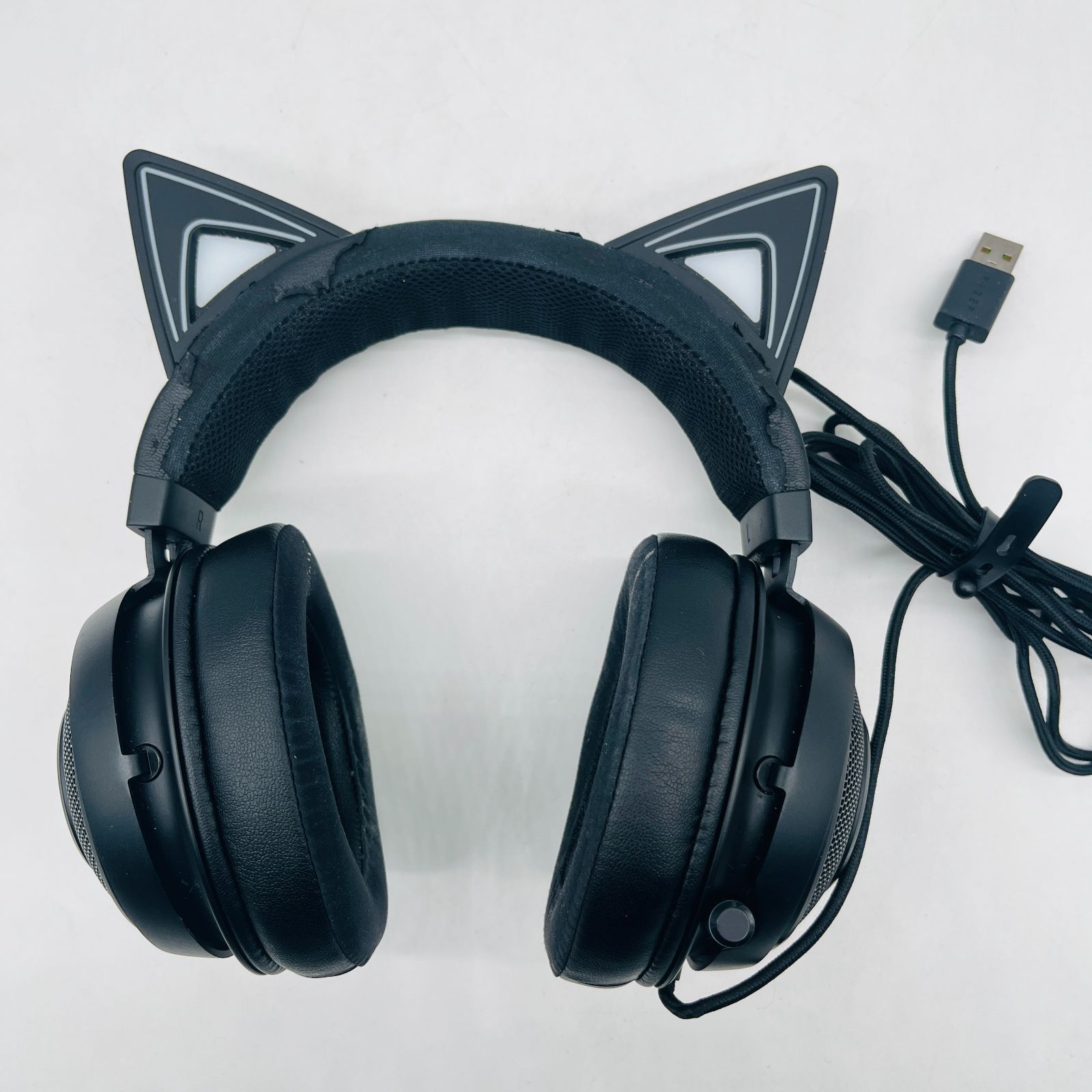 ジャンク】Razer Kraken Kitty Black ゲーミングヘッドセット USB THX7
