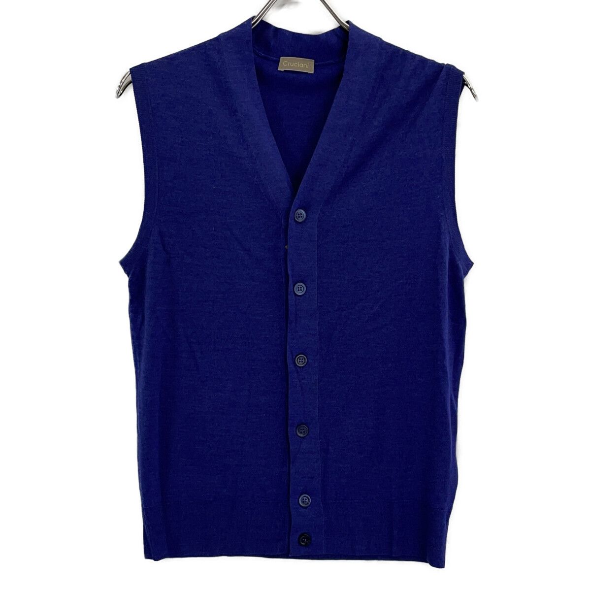 Cruciani クルチアーニ ﾊﾟｰﾌﾟﾙ ｶｼﾐﾔｼﾙｸ ﾆｯﾄﾍﾞｽﾄ 46 - メルカリ