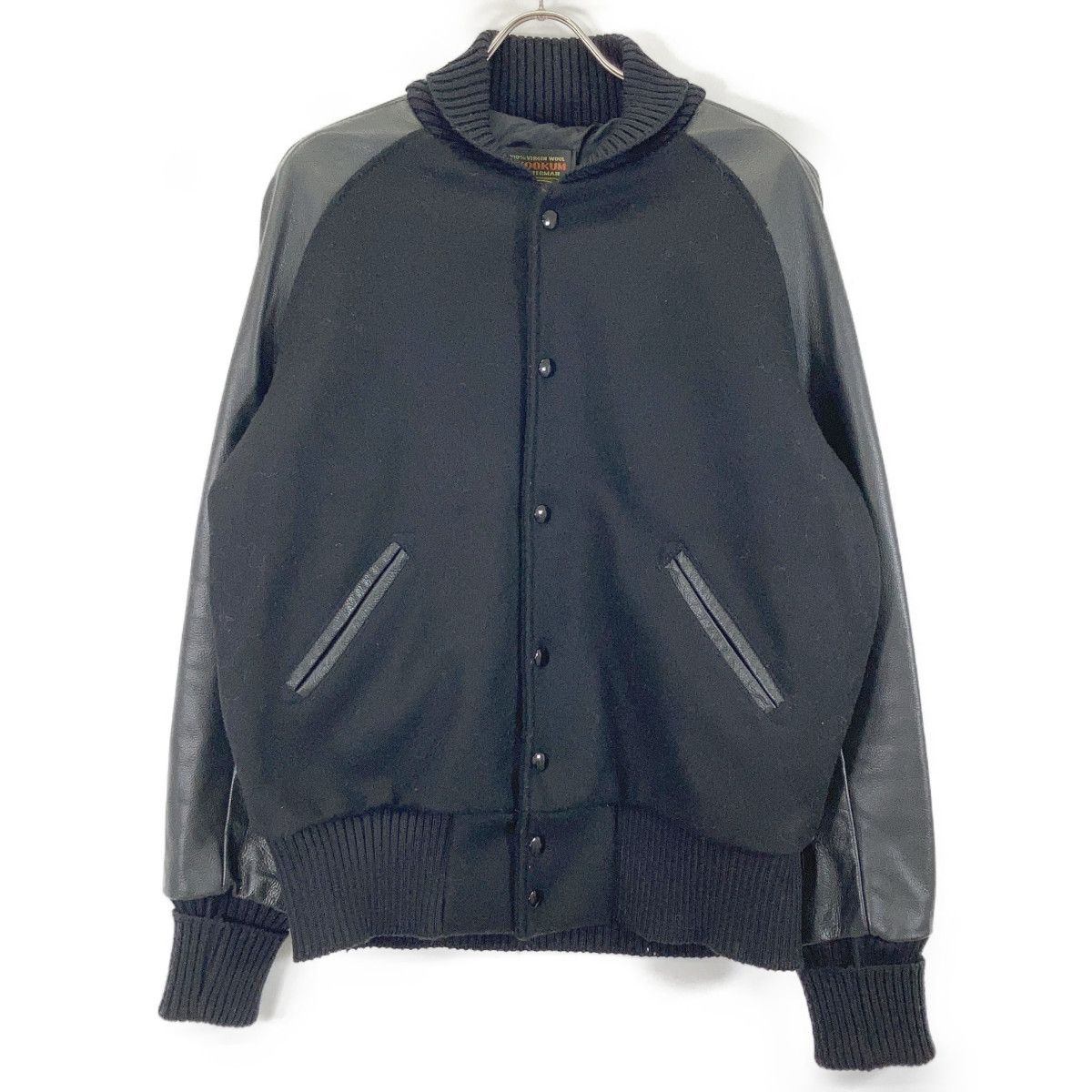 SKOOKUM スクーカム ﾌﾞﾗｯｸ ｳｰﾙ×ﾚｻﾞｰ 異素材切り替え ｽﾀｼﾞｬﾝ 38 - メルカリ