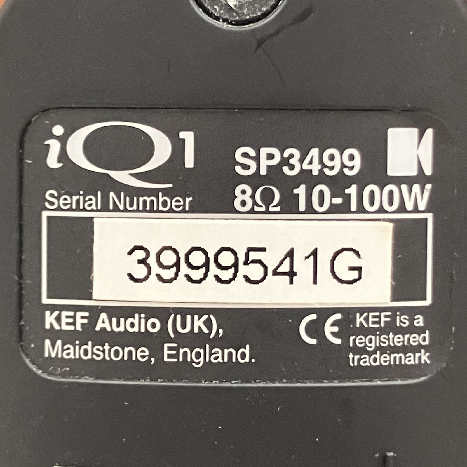 KEF SP3499 iQ1 ブックシェルフ型 スピーカー ペア オーディオ 音響