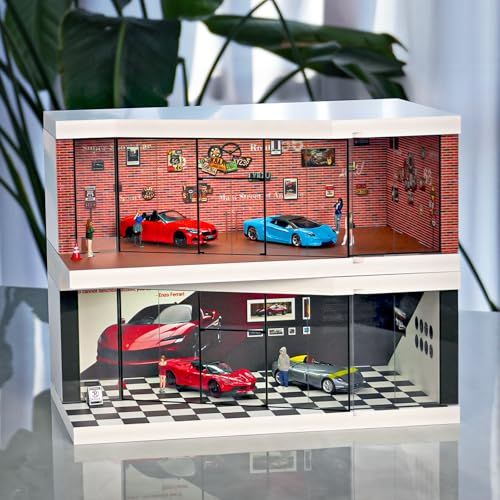 トミカ ガレージ ホットウィール用ディスプレイケース、ジオラマ 1/64