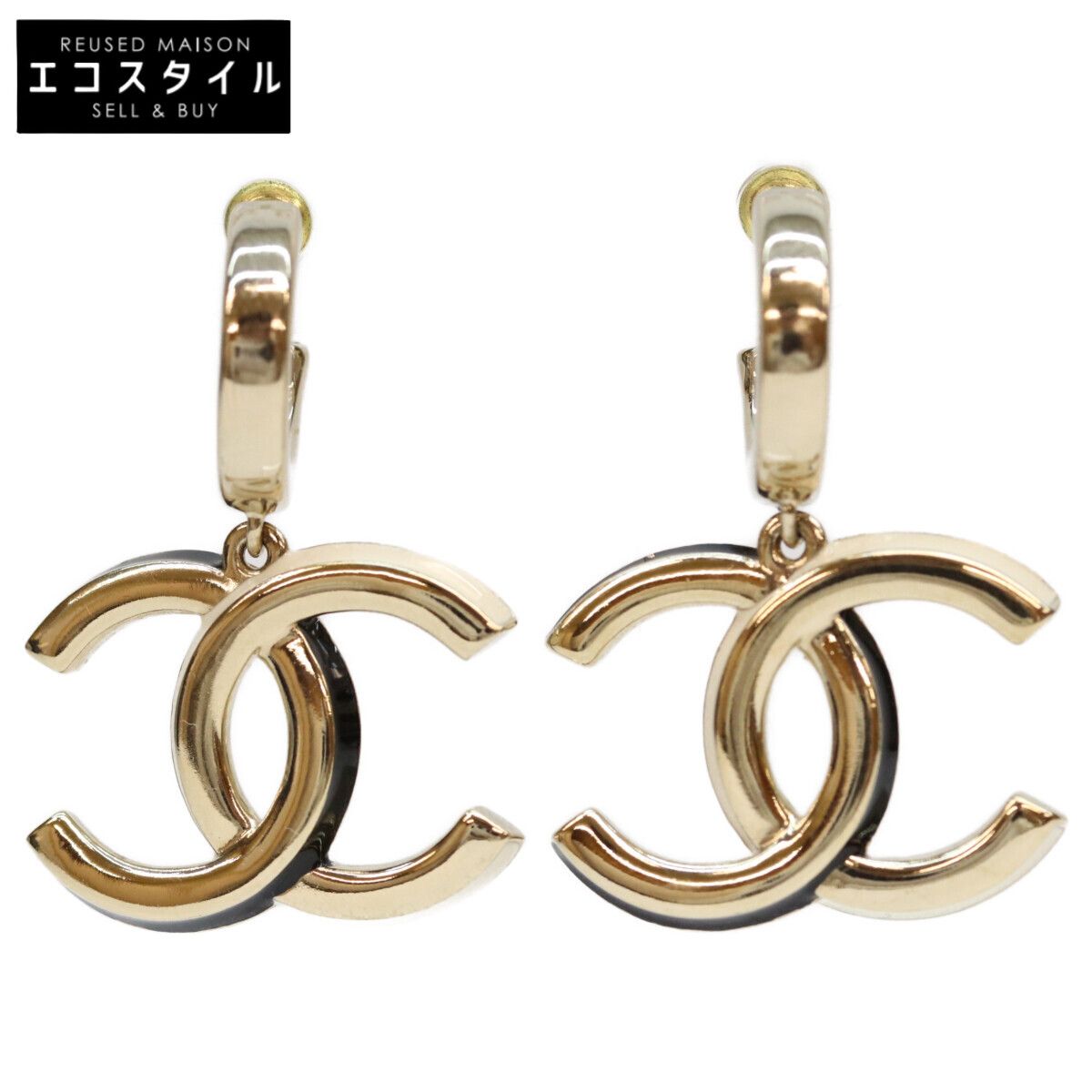 CHANEL シャネル A22K ｺﾞｰﾙﾄﾞ ﾋﾞｯｸﾞｺｺﾏｰｸ ﾌｰﾌﾟﾋﾟｱｽ - メルカリ