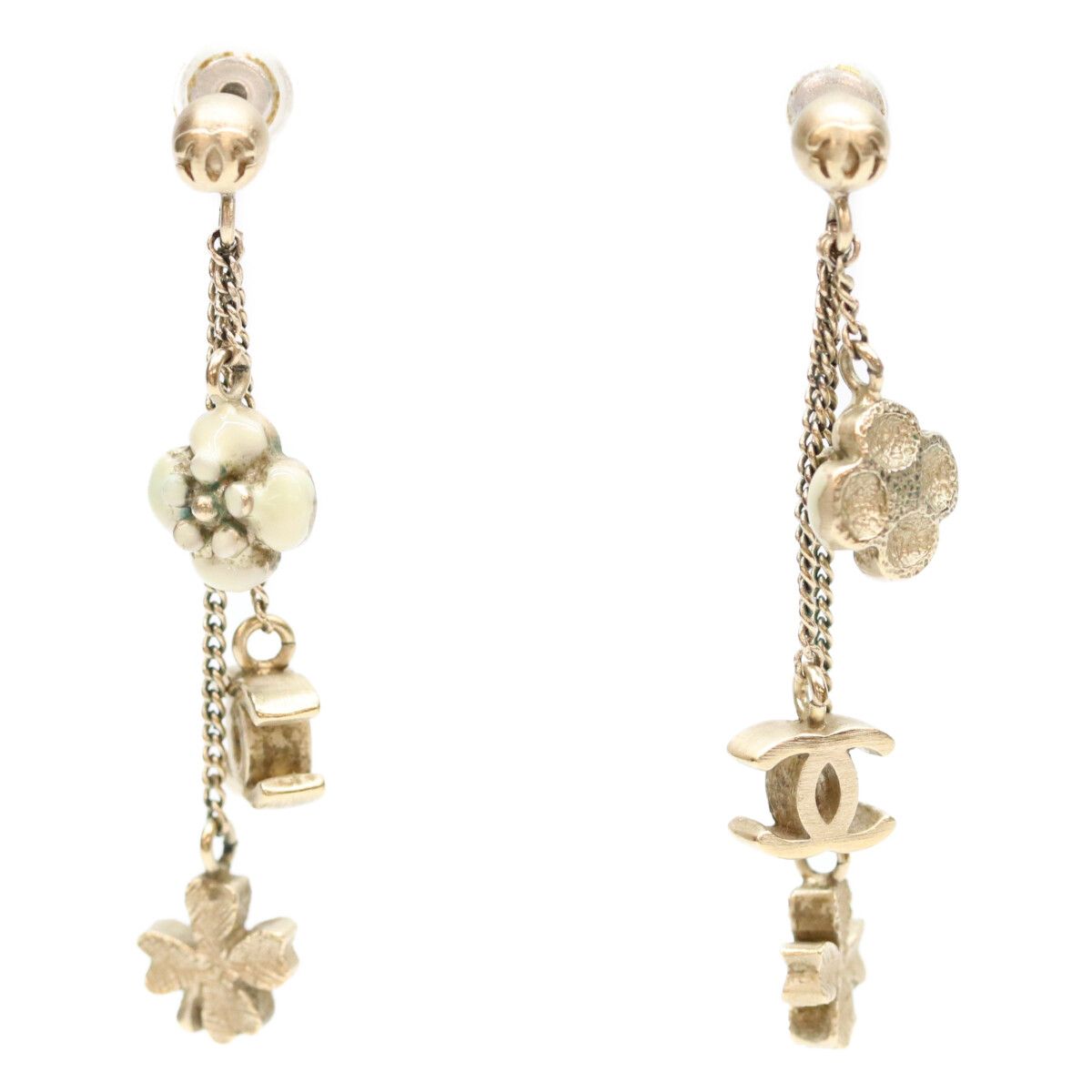 CHANEL シャネル 09P ｺﾞｰﾙﾄﾞ ｺｺﾏｰｸ ｸﾛｰﾊﾞｰ ﾁｪｰﾝﾋﾟｱｽ - メルカリ