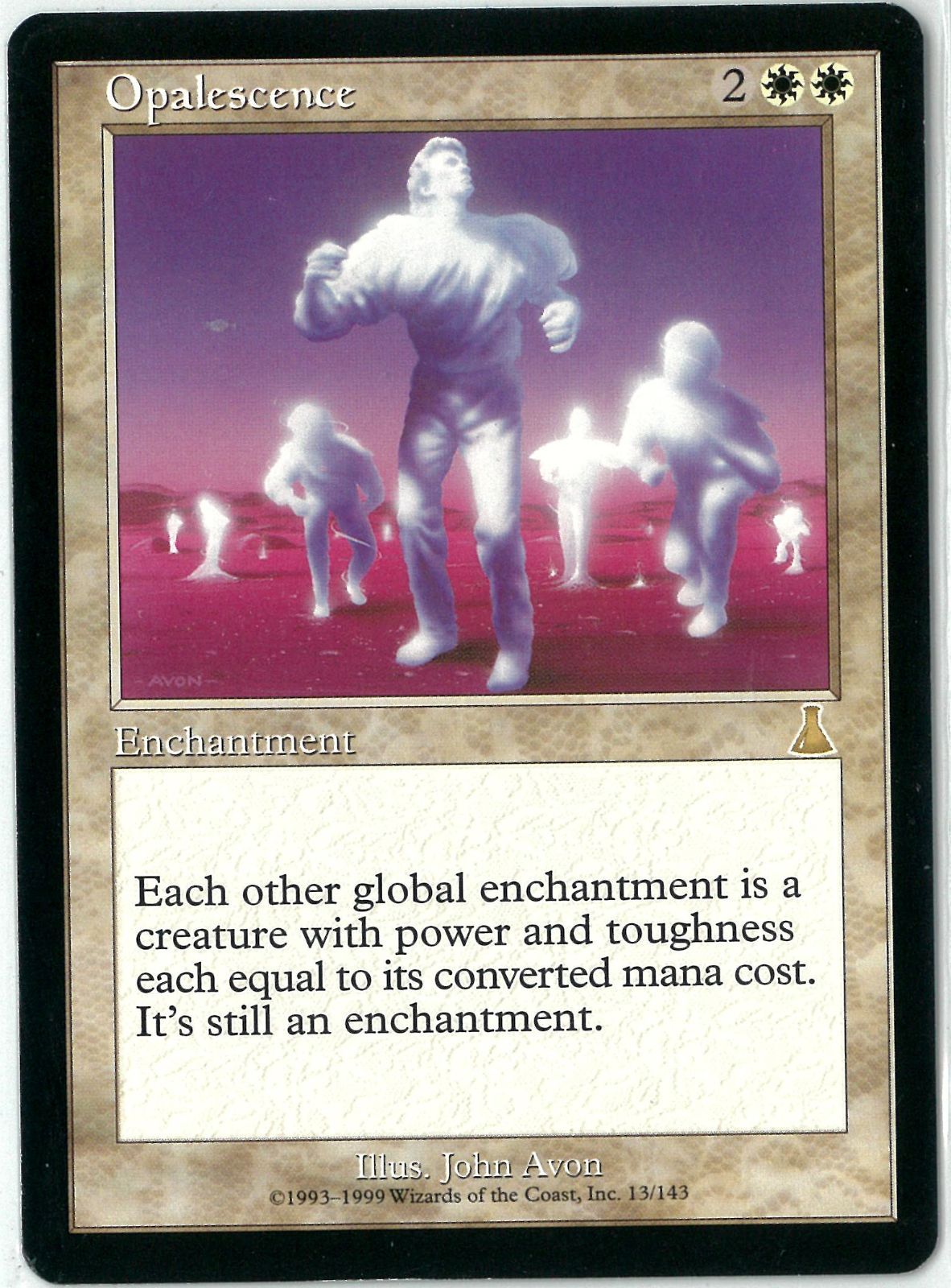 MTG UDS オパール色の輝き　英4枚 MTG/英語版/オパール色の輝き/Opalescence/ウルザズ・デスティニー/UDS