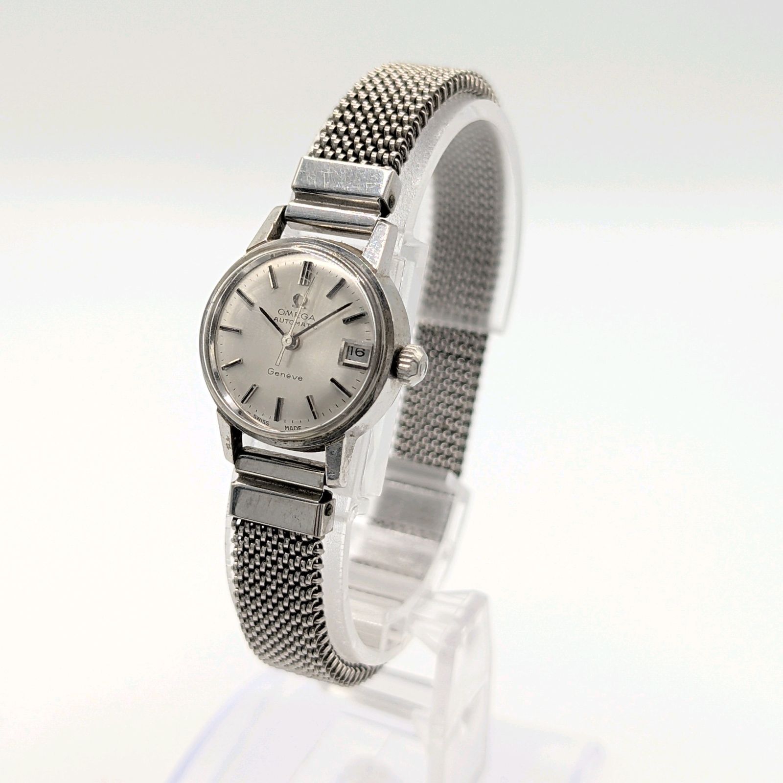 OMEGA Geneve Watch Automatic Ladies Silver dial Round Y2K 00S