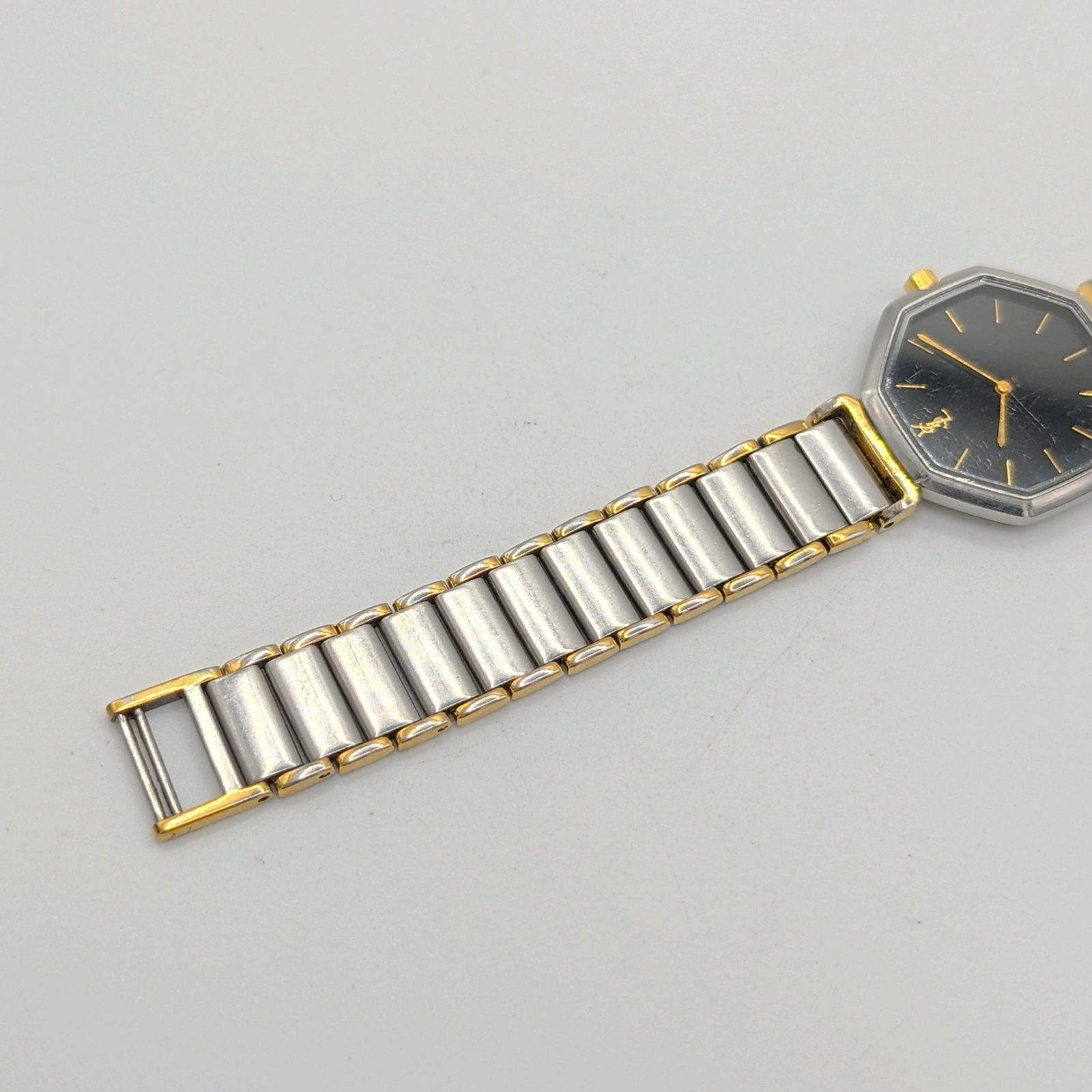 Yves Saint Laurent 2200-222377 Watch QZ Ladies Gold Silver Combi