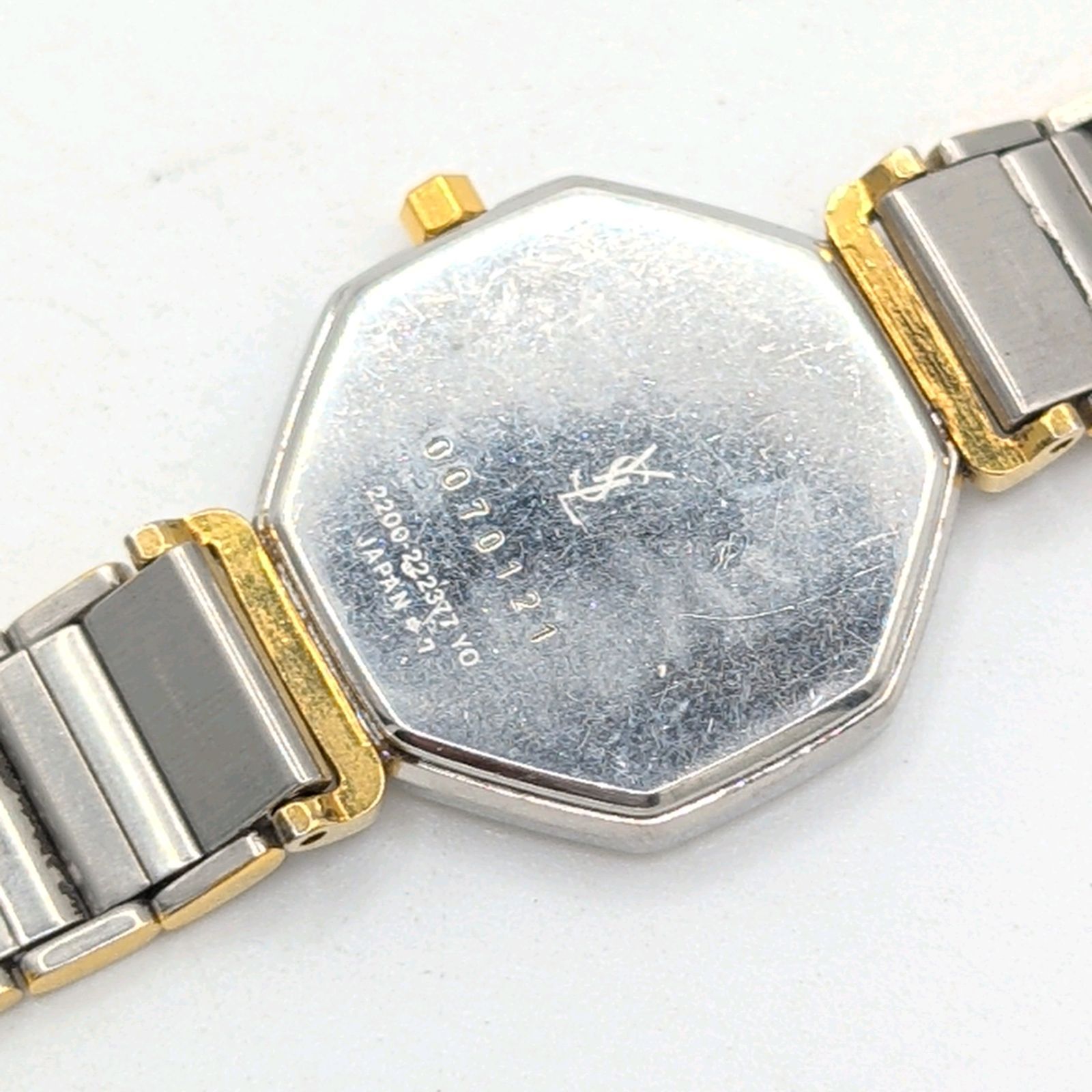 Yves Saint Laurent 2200-222377 Watch QZ Ladies Gold Silver Combi