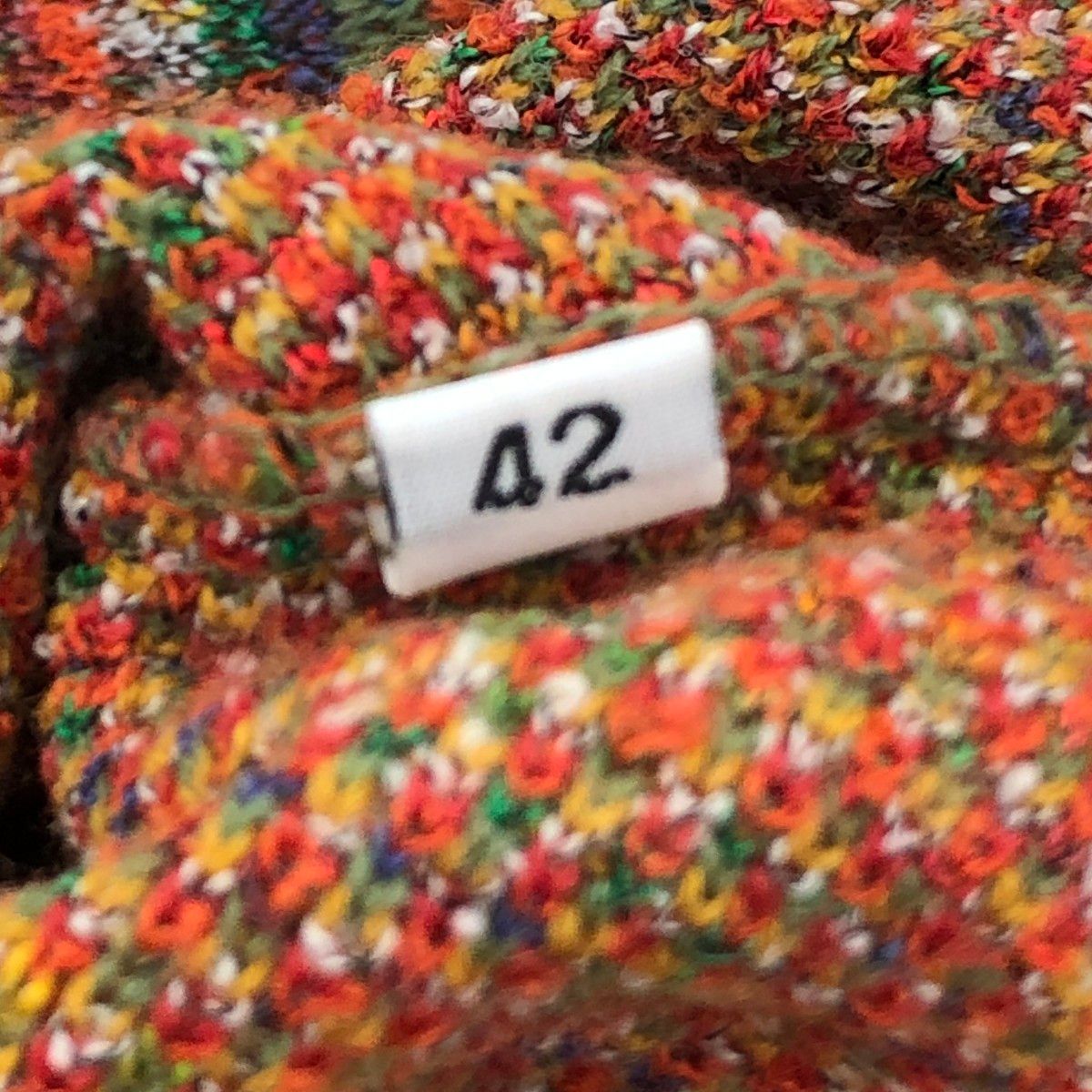 MISSONI SPORTS ミッソーニスポーツ 総柄ニット サイズ:42  ヴィンテージ   オレンジ レディース / 240001189838 MISSONI SPORTS ミッソーニスポーツ 総柄ニット サイズ:42