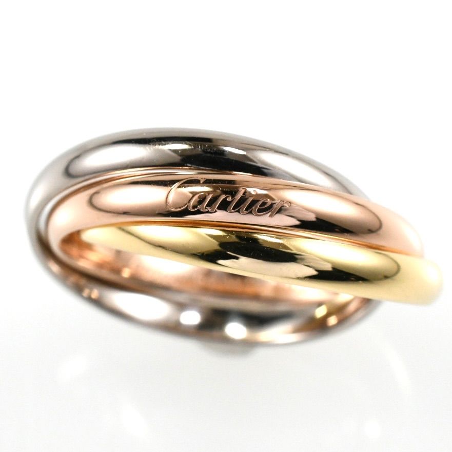 Cartier カルティエ トリニティリング 現行モデル SM 3連リング K18