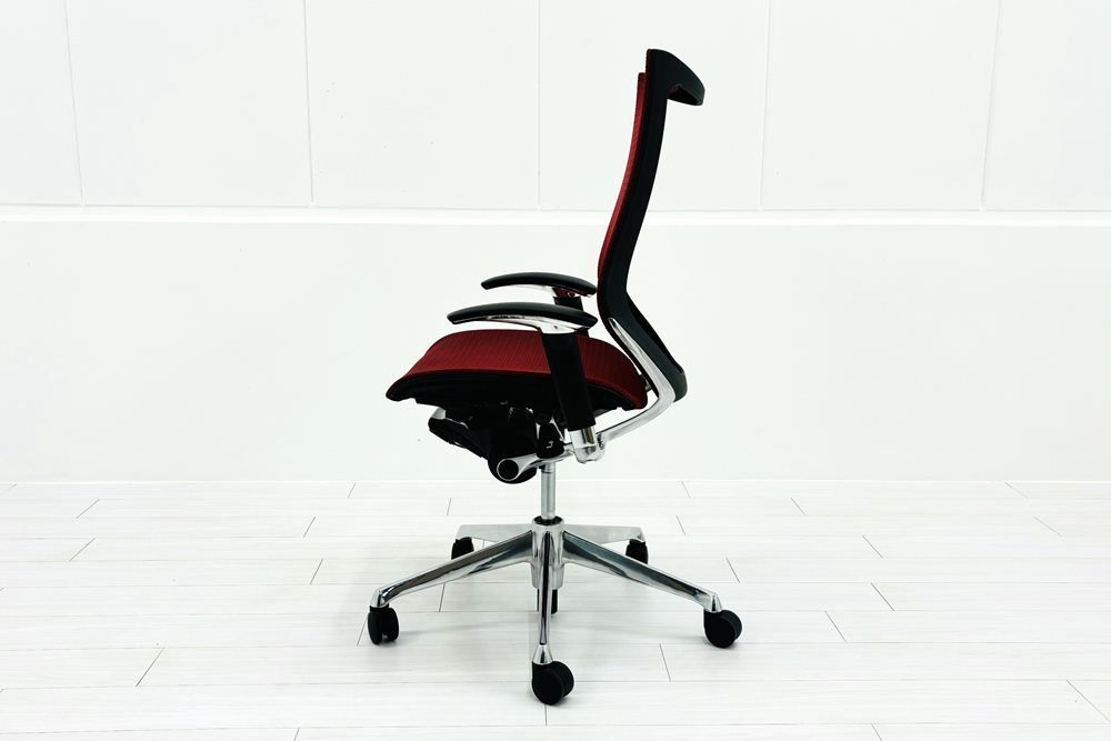 バロンチェア 中古 オカムラ Baron 可動肘 ハイバック 中古オフィス