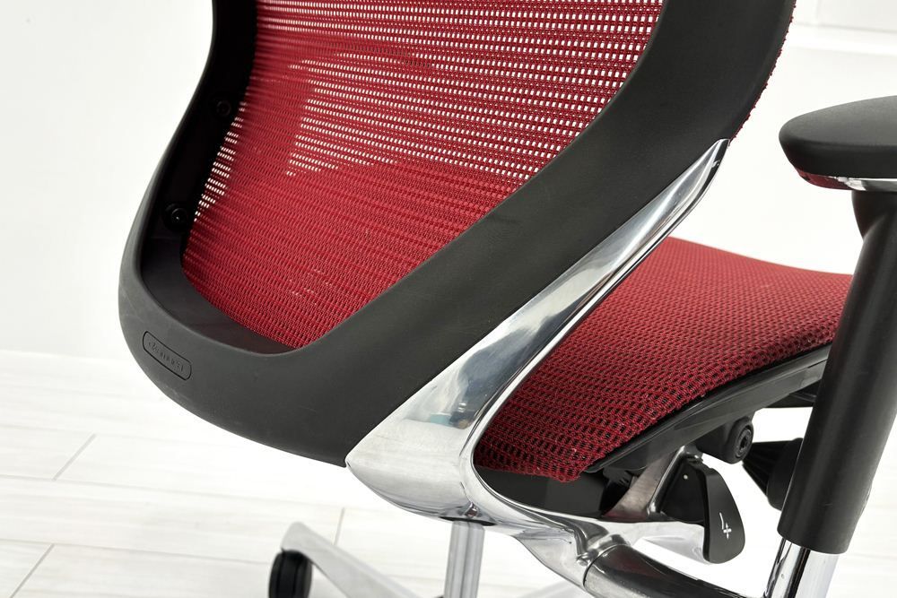 バロンチェア 中古 オカムラ Baron 可動肘 ハイバック 中古オフィス