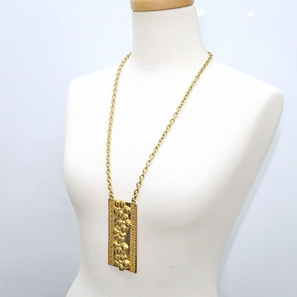 SONIA RYKIEL ネックレス フラワーモチーフ 大ぶり チェーン GP 