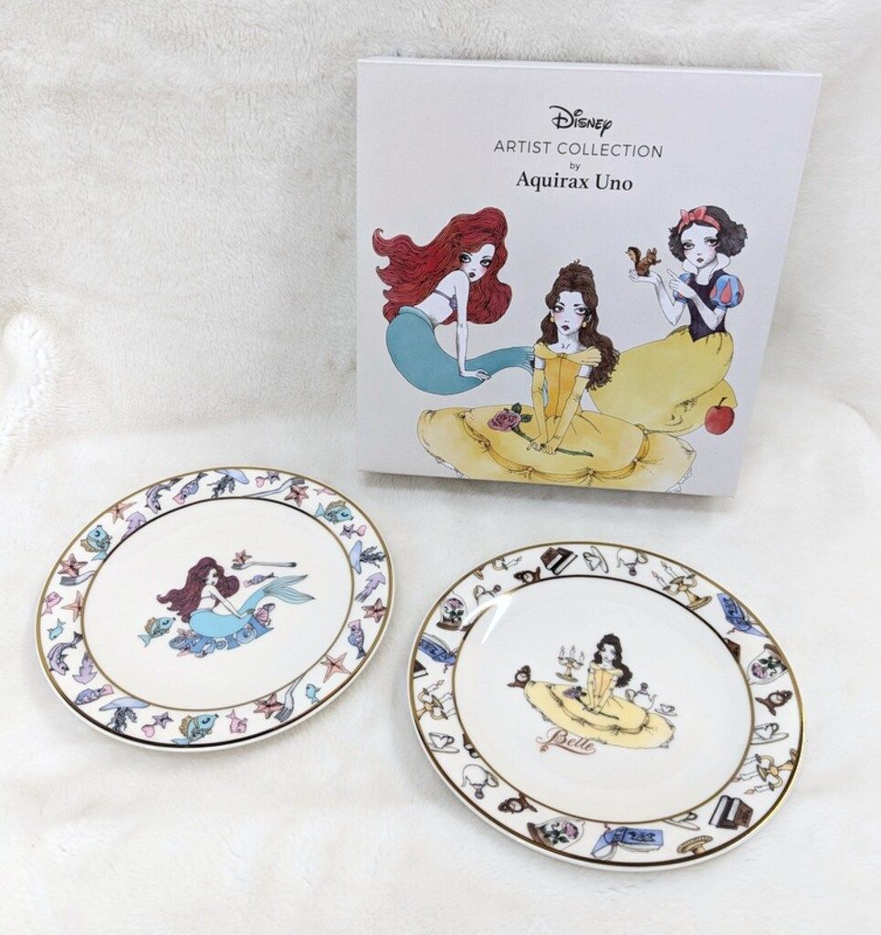 ディズニーストア プレートセット アリエル&ベル/Disney ARTIST